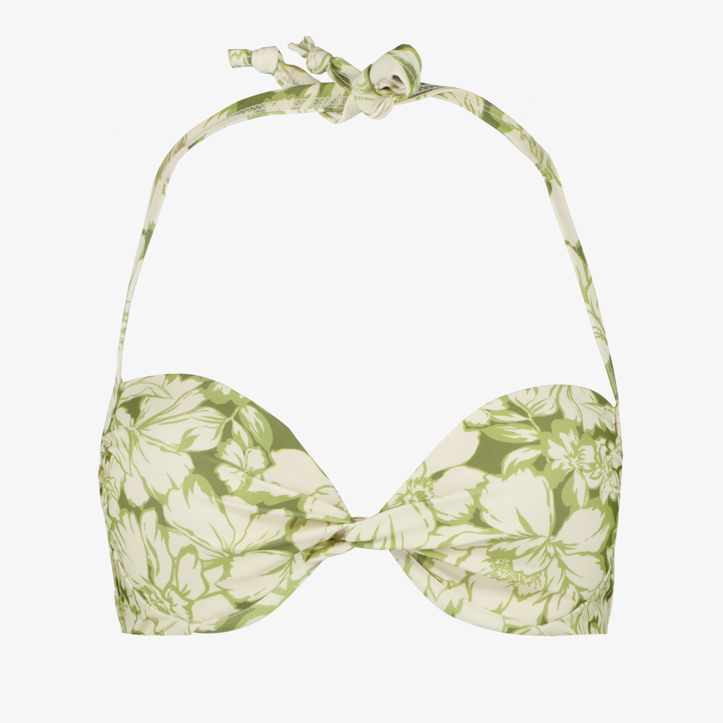 Osaga voorgevormde dames bikinitop met bloemenprint groen, foto 4
