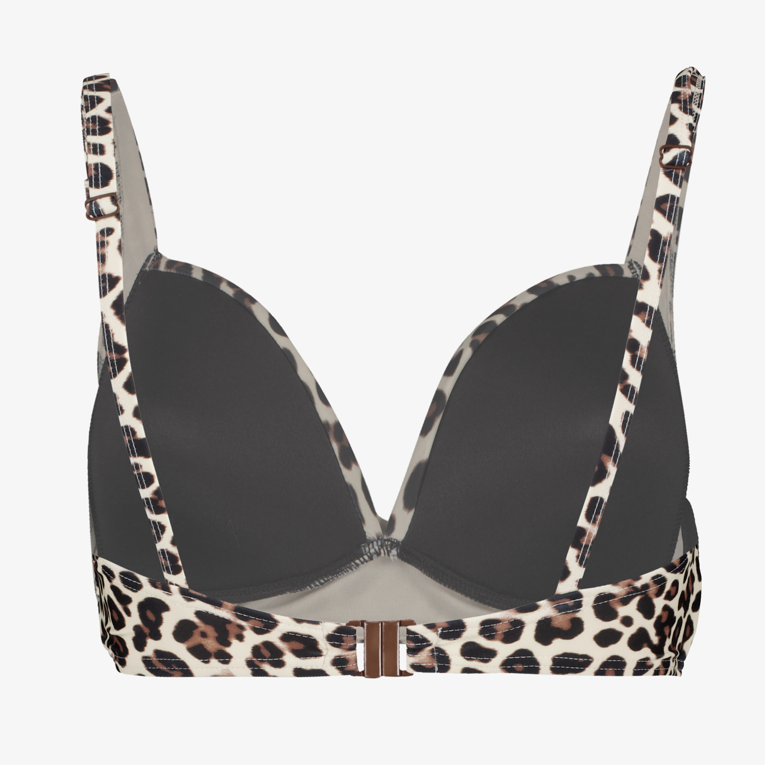 Osaga voorgevormde dames bikinitop panterprint Bruin