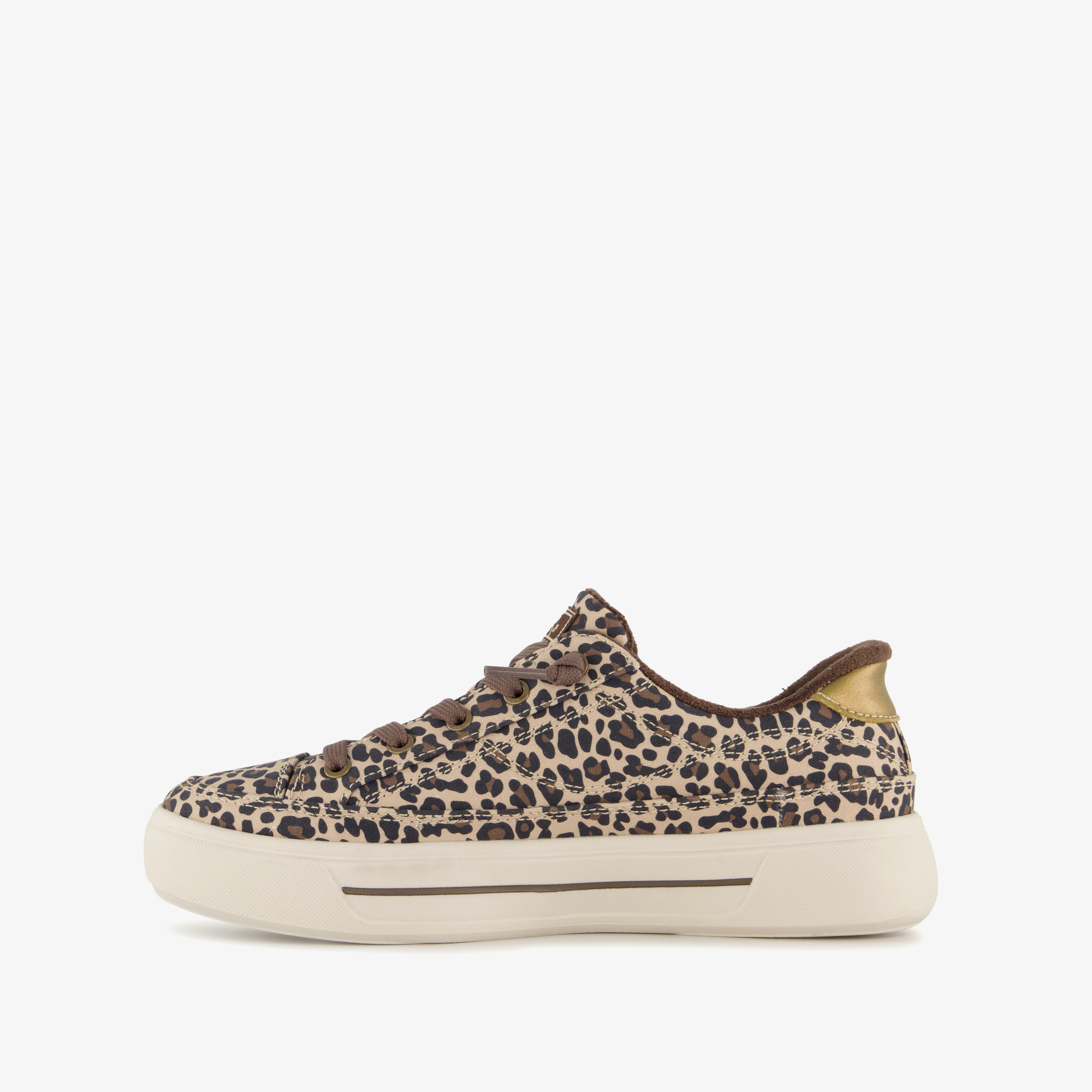 Skechers Slip-ins: BOBS Social dames sneakers met panterprint