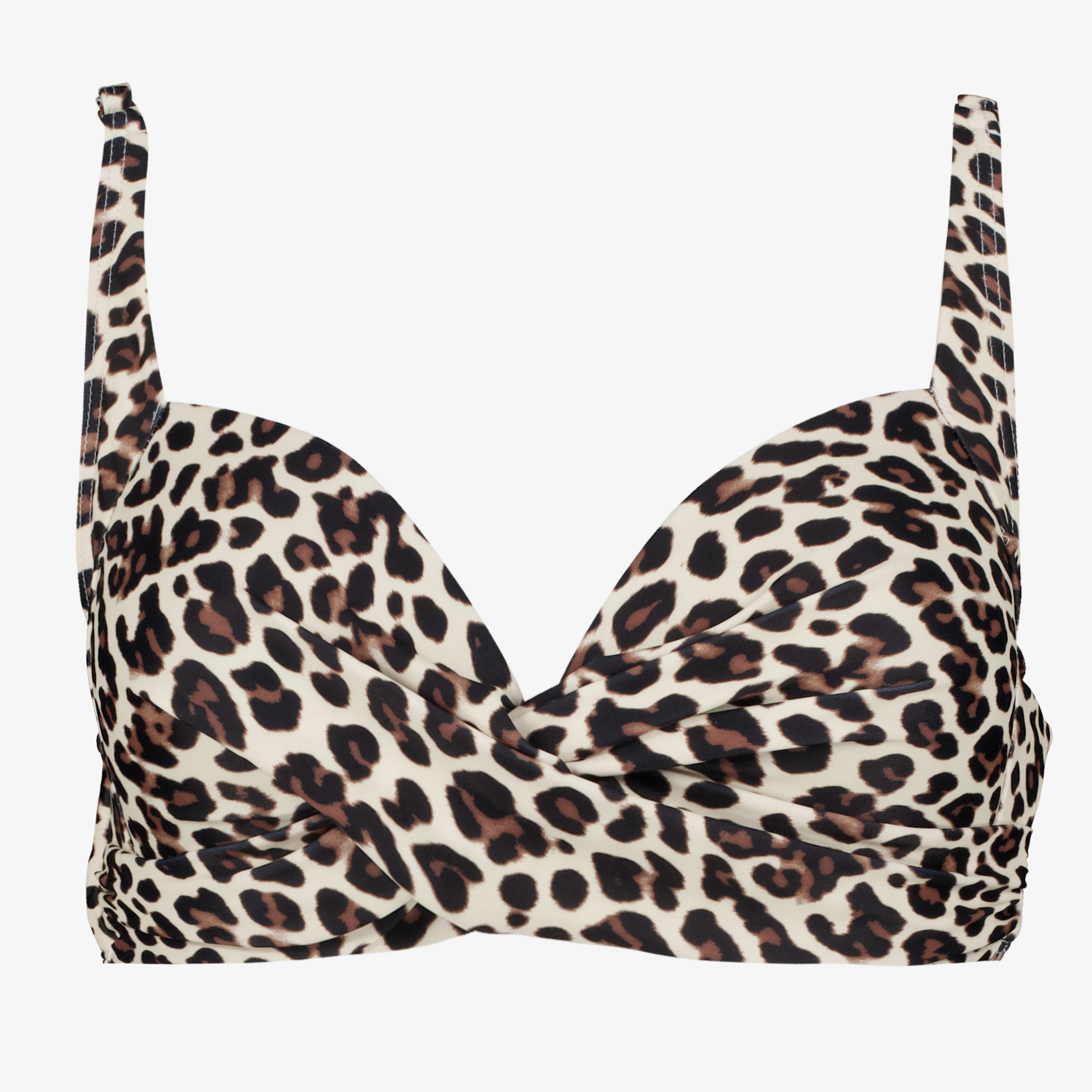 Osaga voorgevormde dames bikinitop panterprint bruin, foto 3
