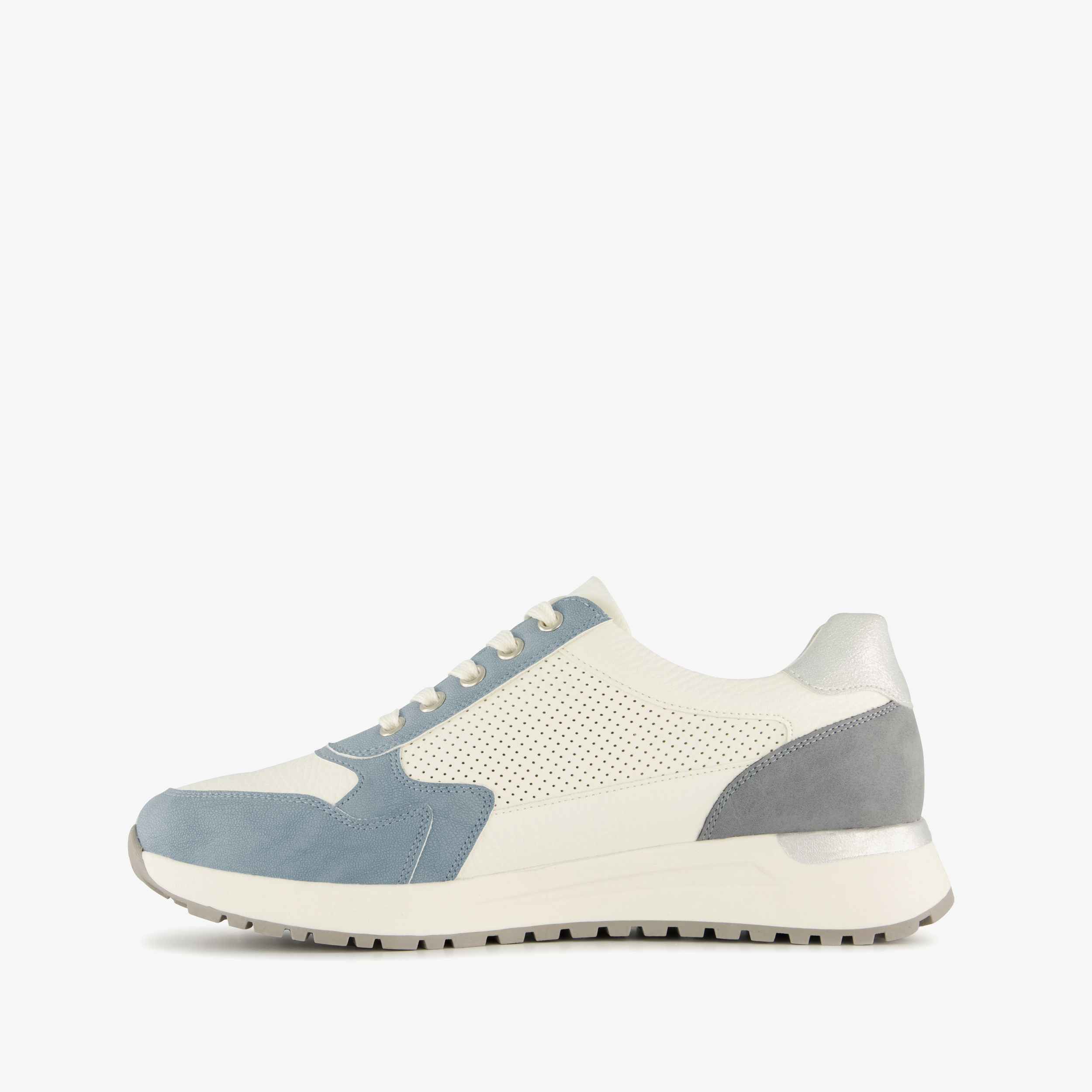 Natuform dames sneakers blauw wit