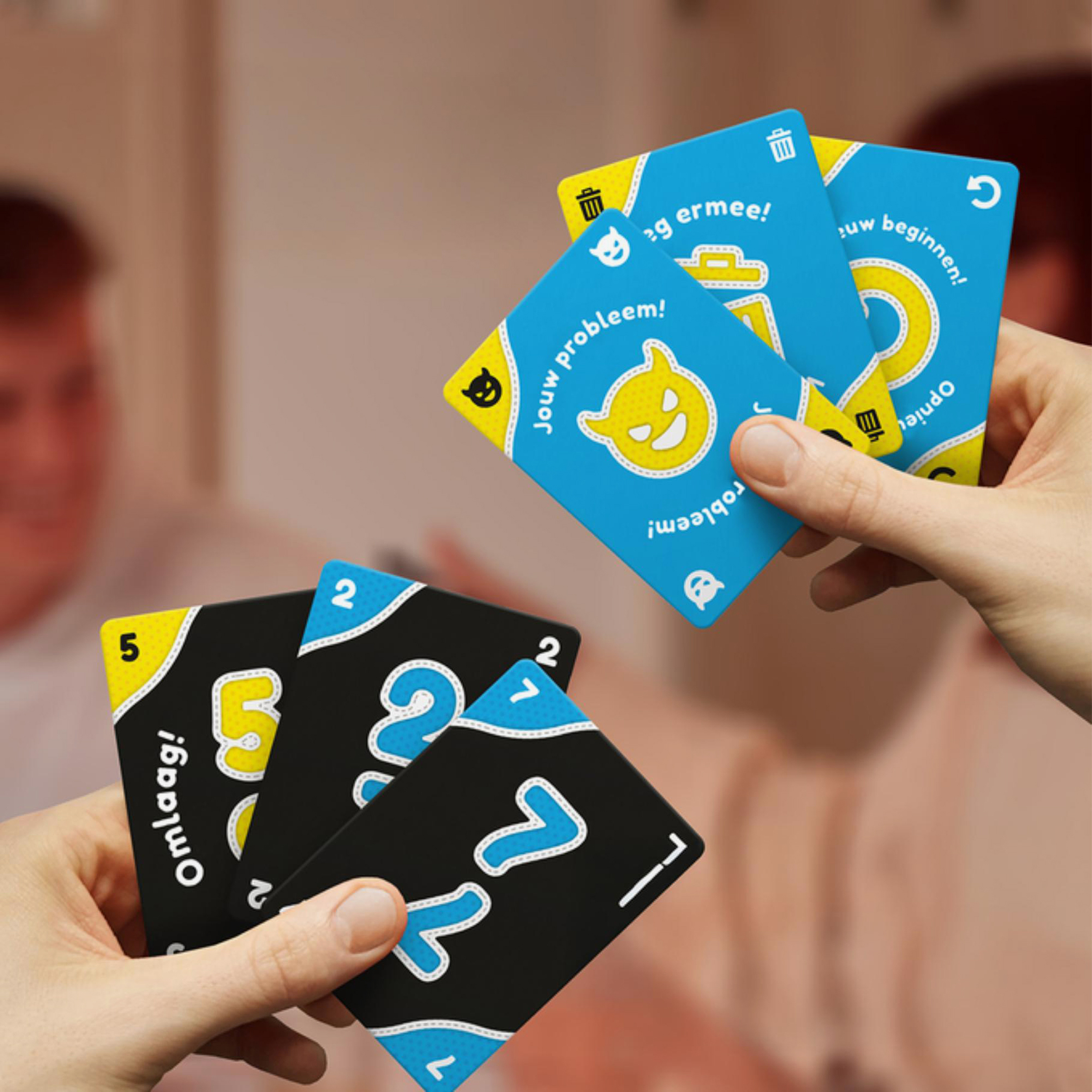 999 Games Janken kaartenspel geel, foto 2