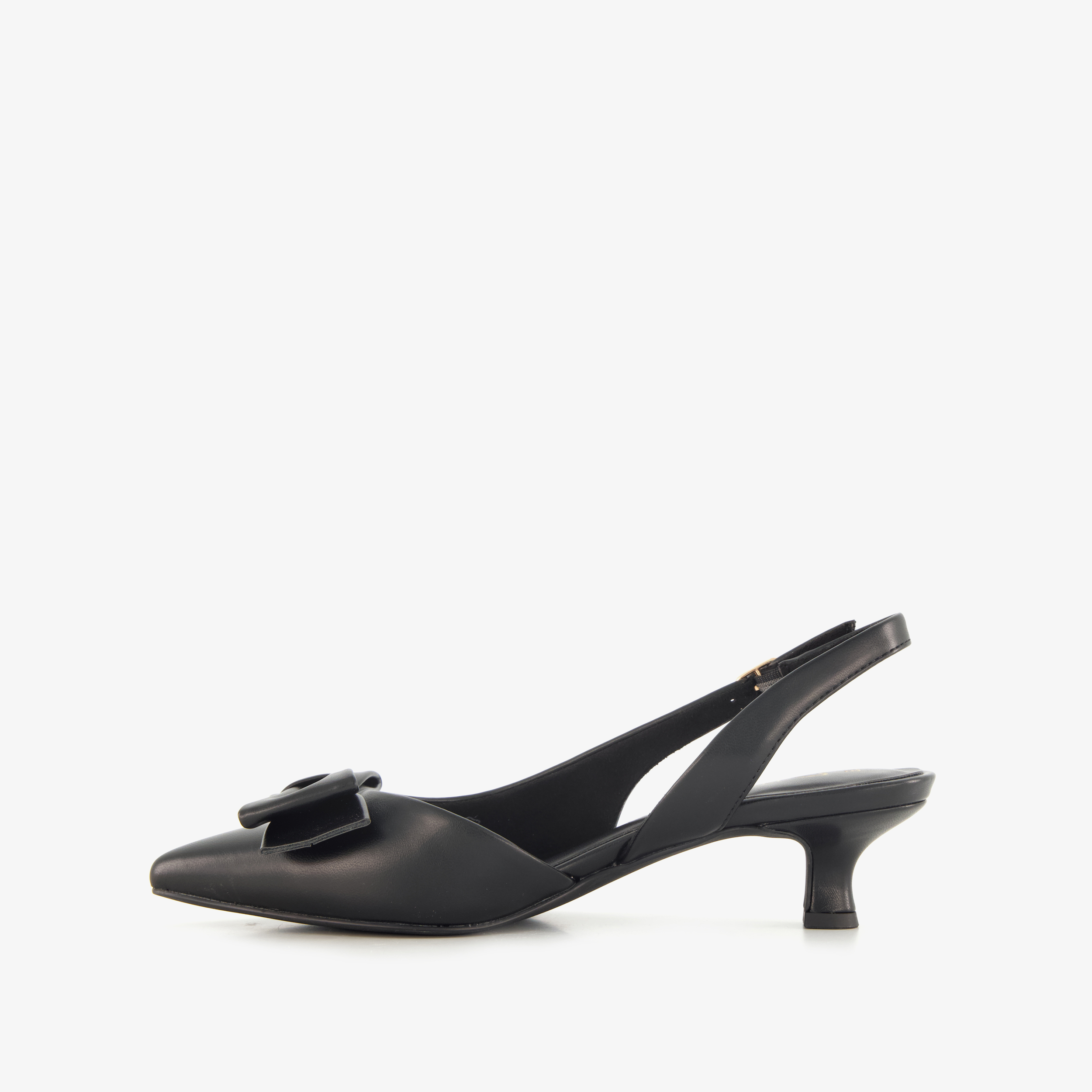 Marco Tozzi dames slingback pumps met strik zwart