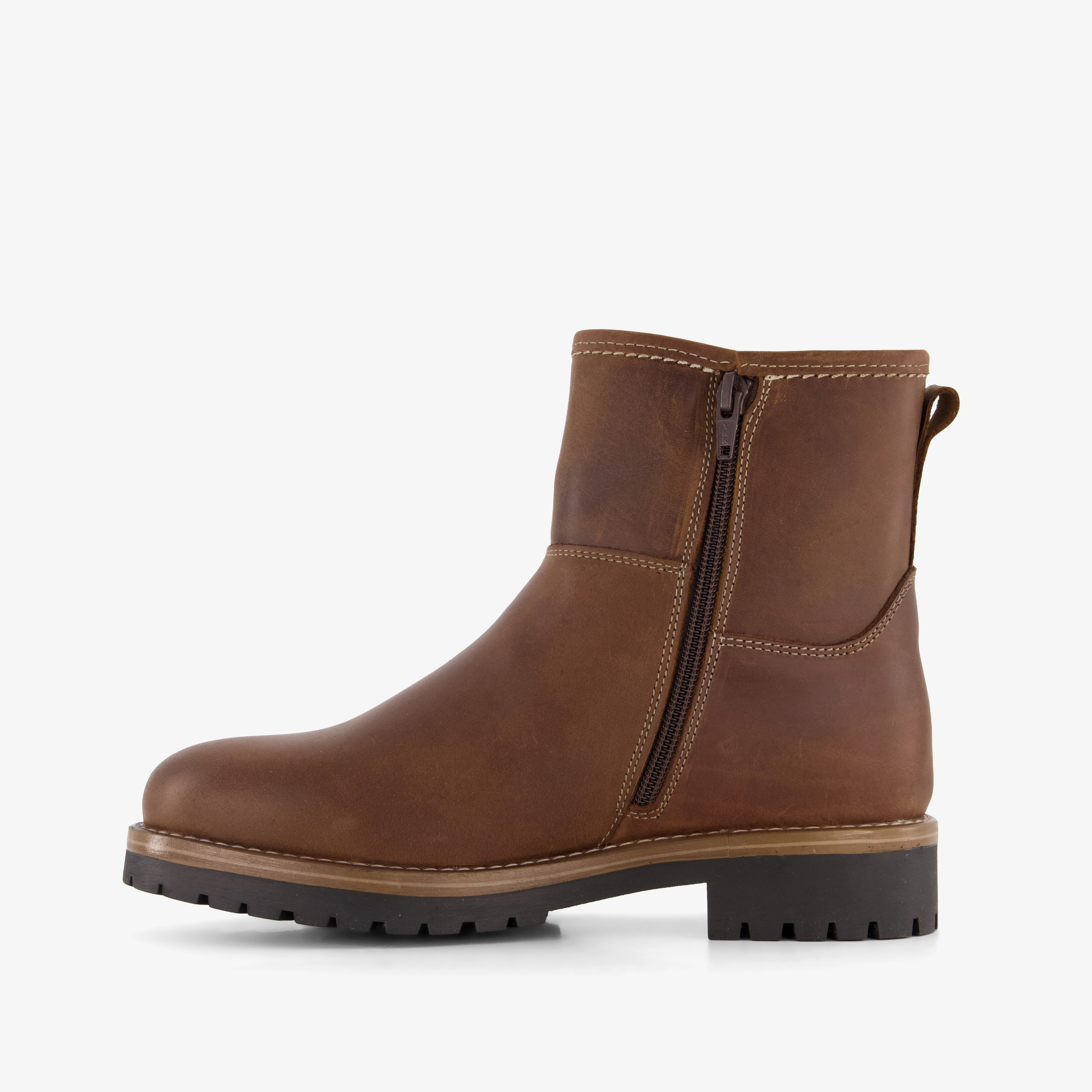 Output leren dames boots bruin