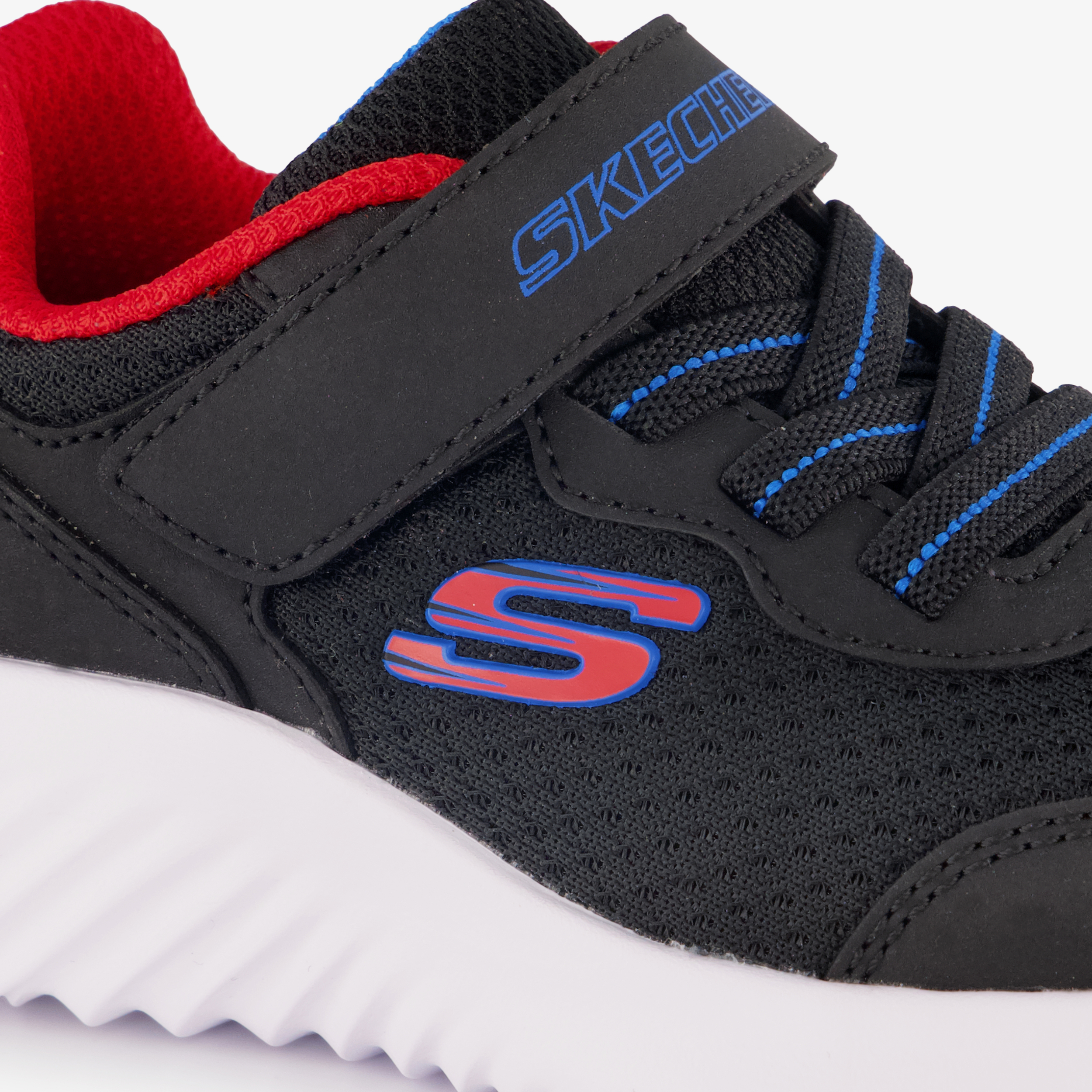 Skechers Bounder kinder sneakers zwart rood, foto 2