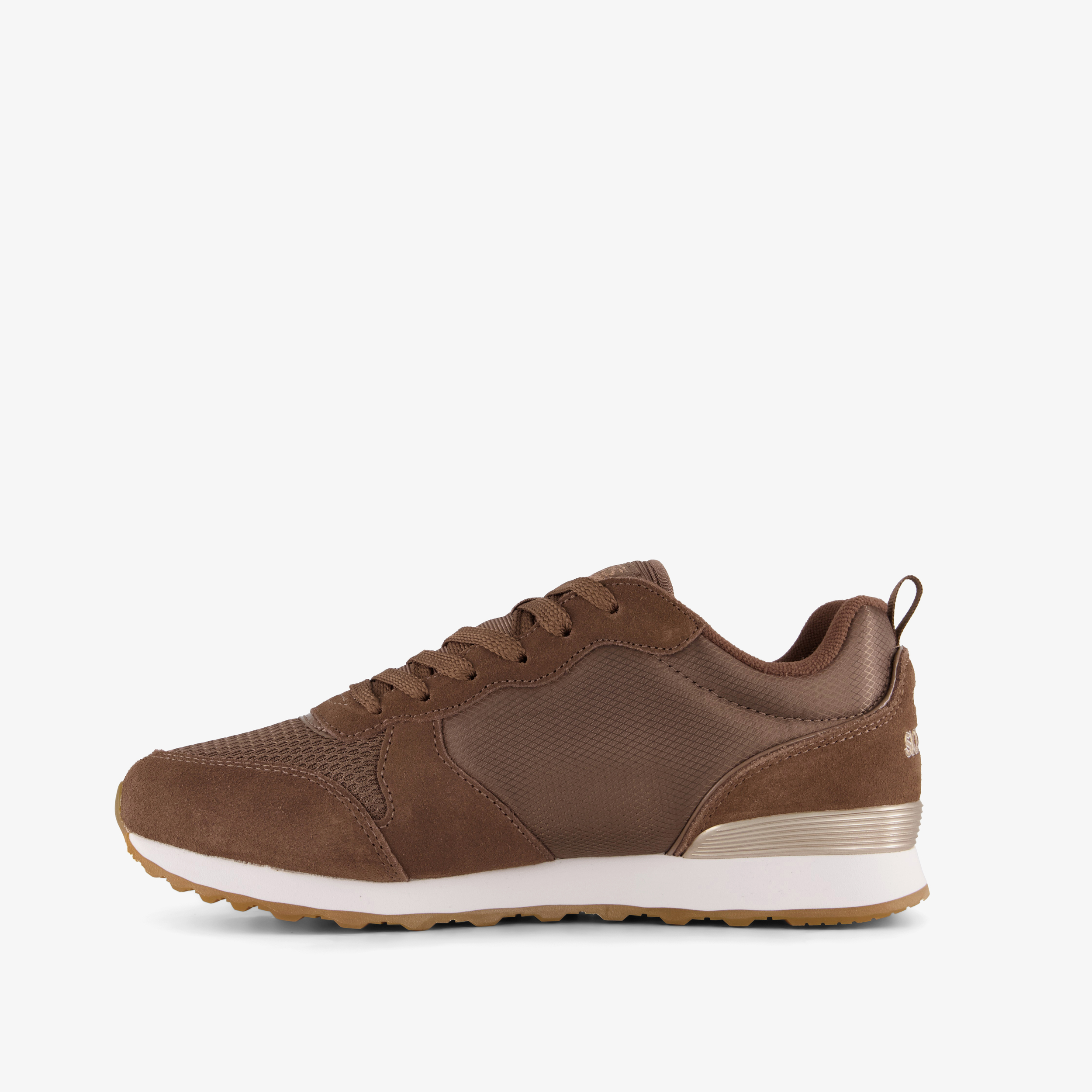 Skechers OG 85 Gold’n Gurl suède dames sneakers bruin