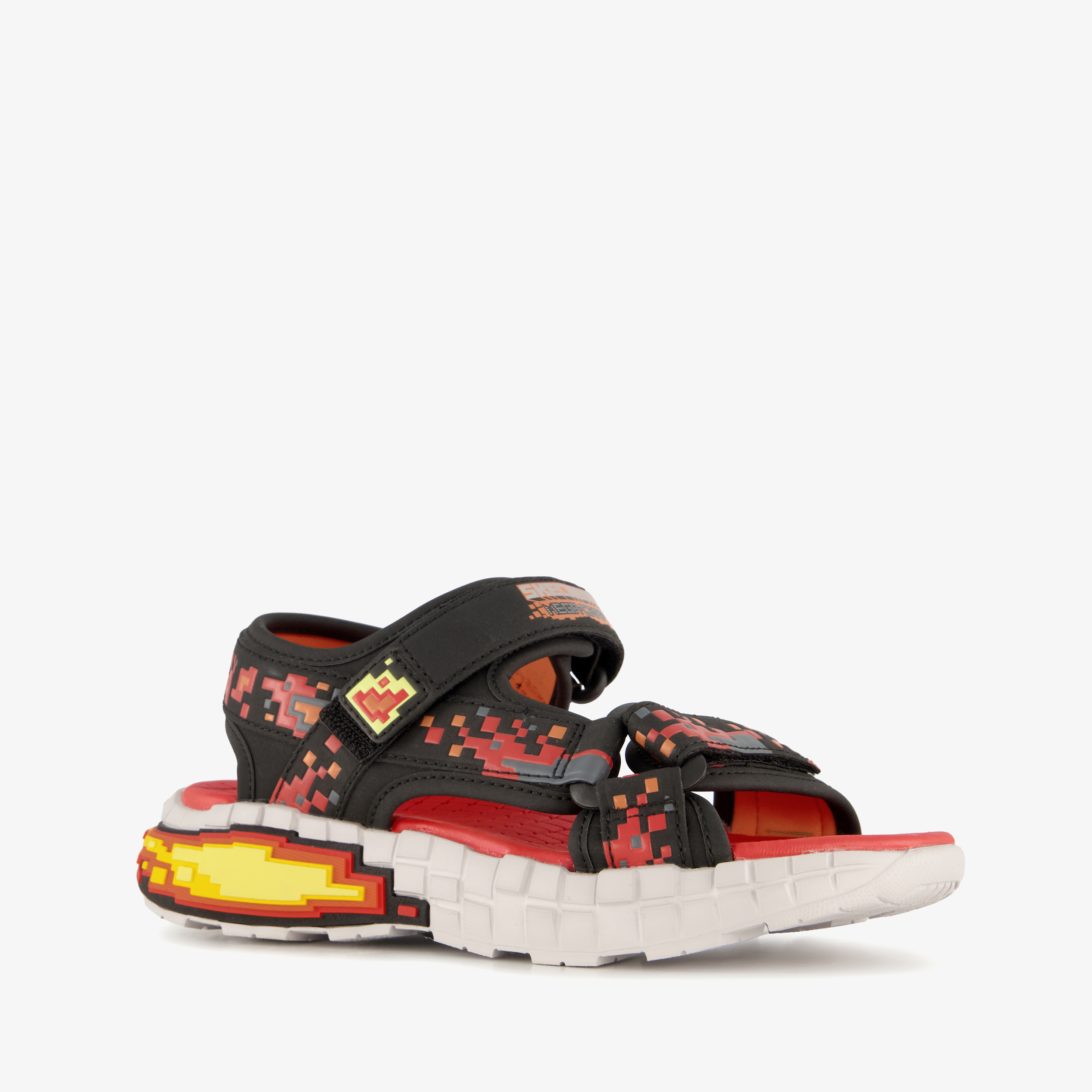 Skechers Mega-Splash 4K jongens sandalen zwart rood, foto 7