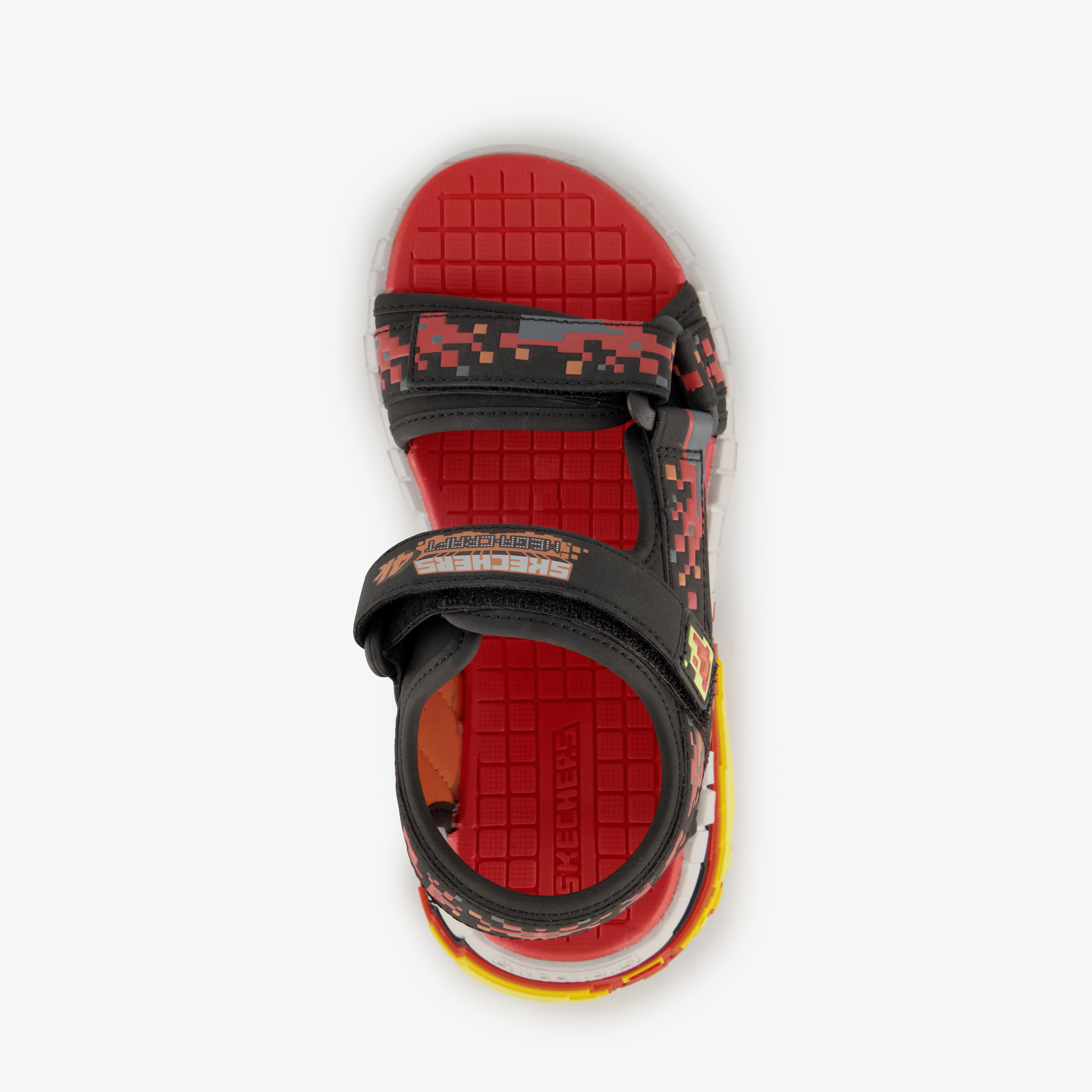 Skechers Mega-Splash 4K jongens sandalen zwart rood, foto 5