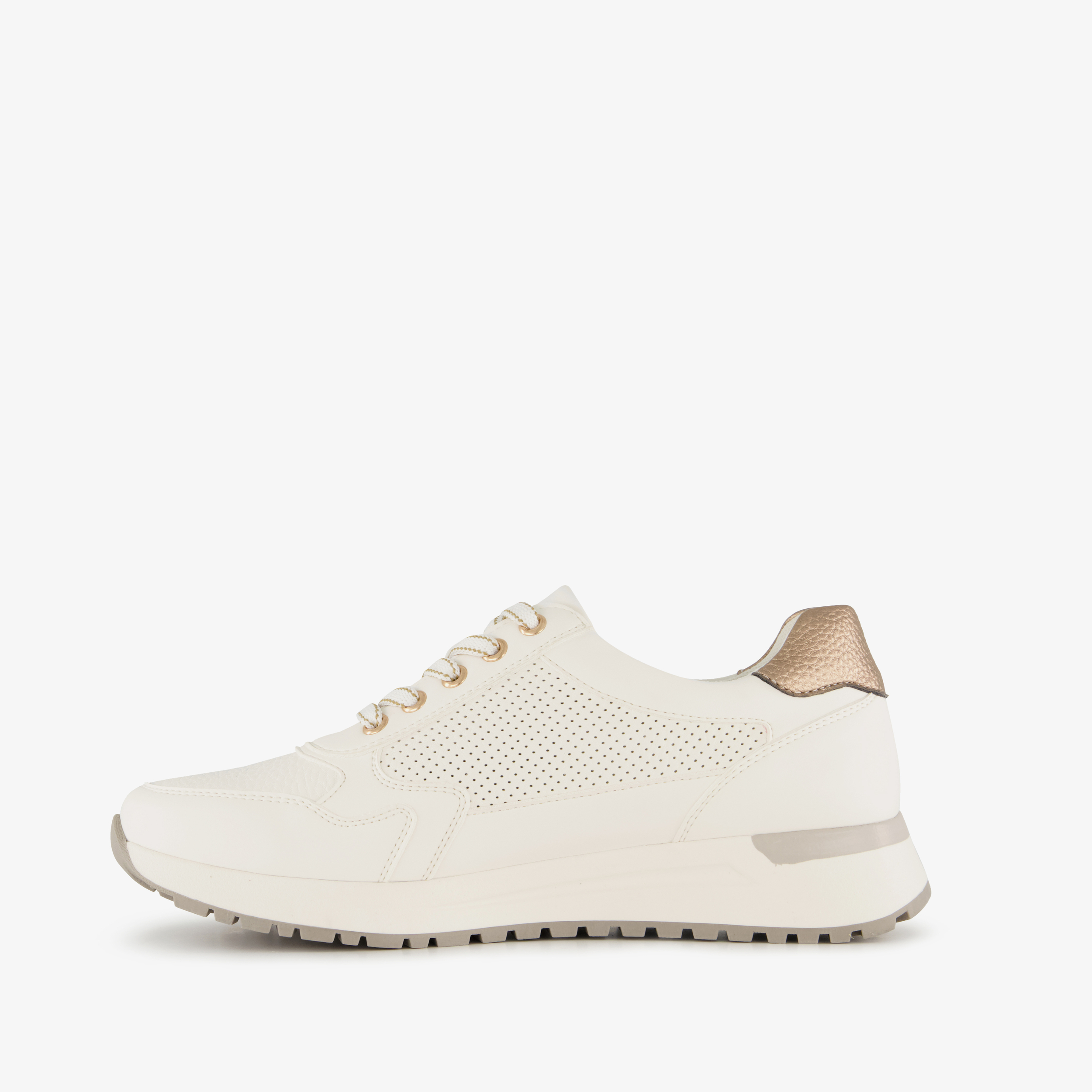 Natuform sneakers dames wit grijs