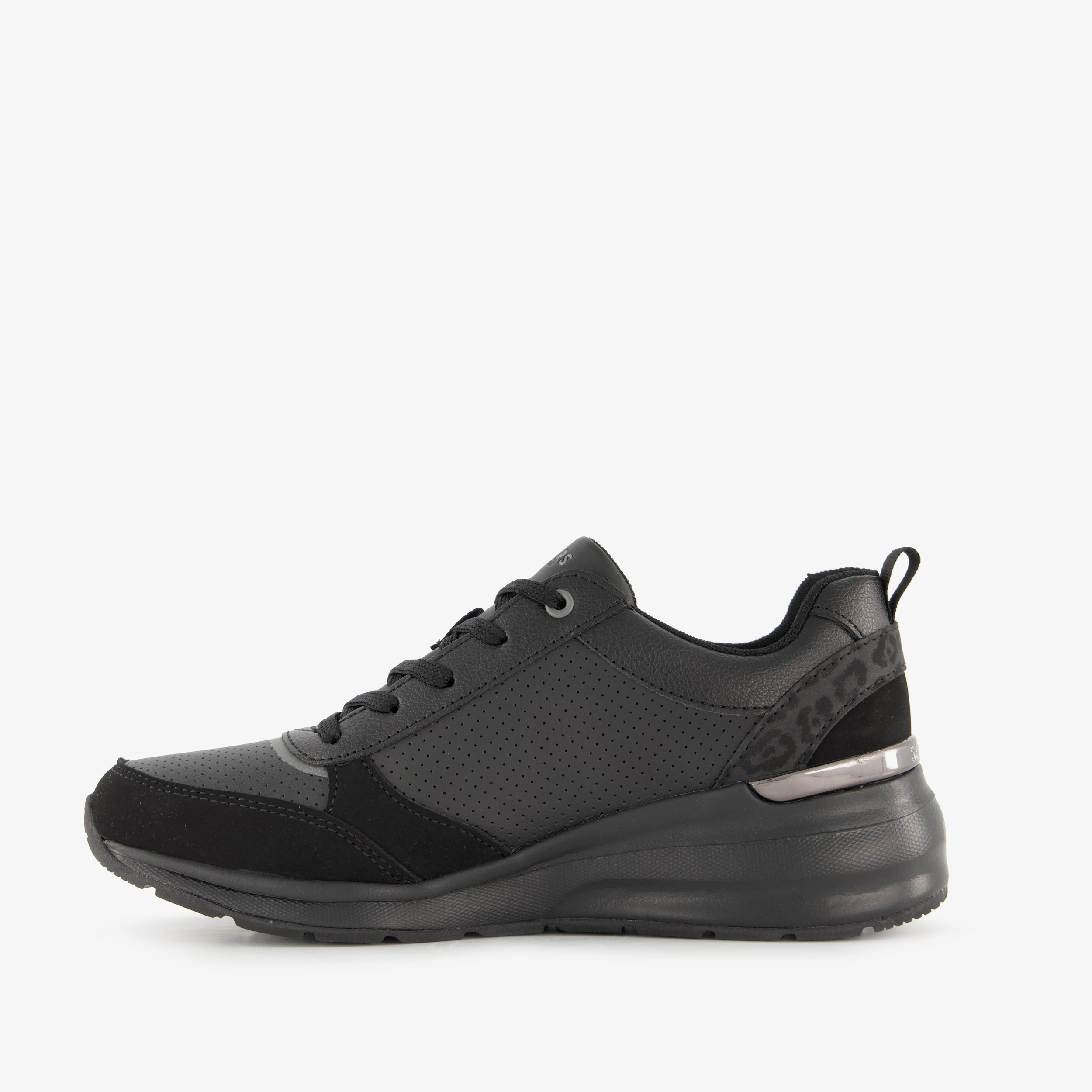 Skechers Billion Subtle Sports dames sneakers zwart