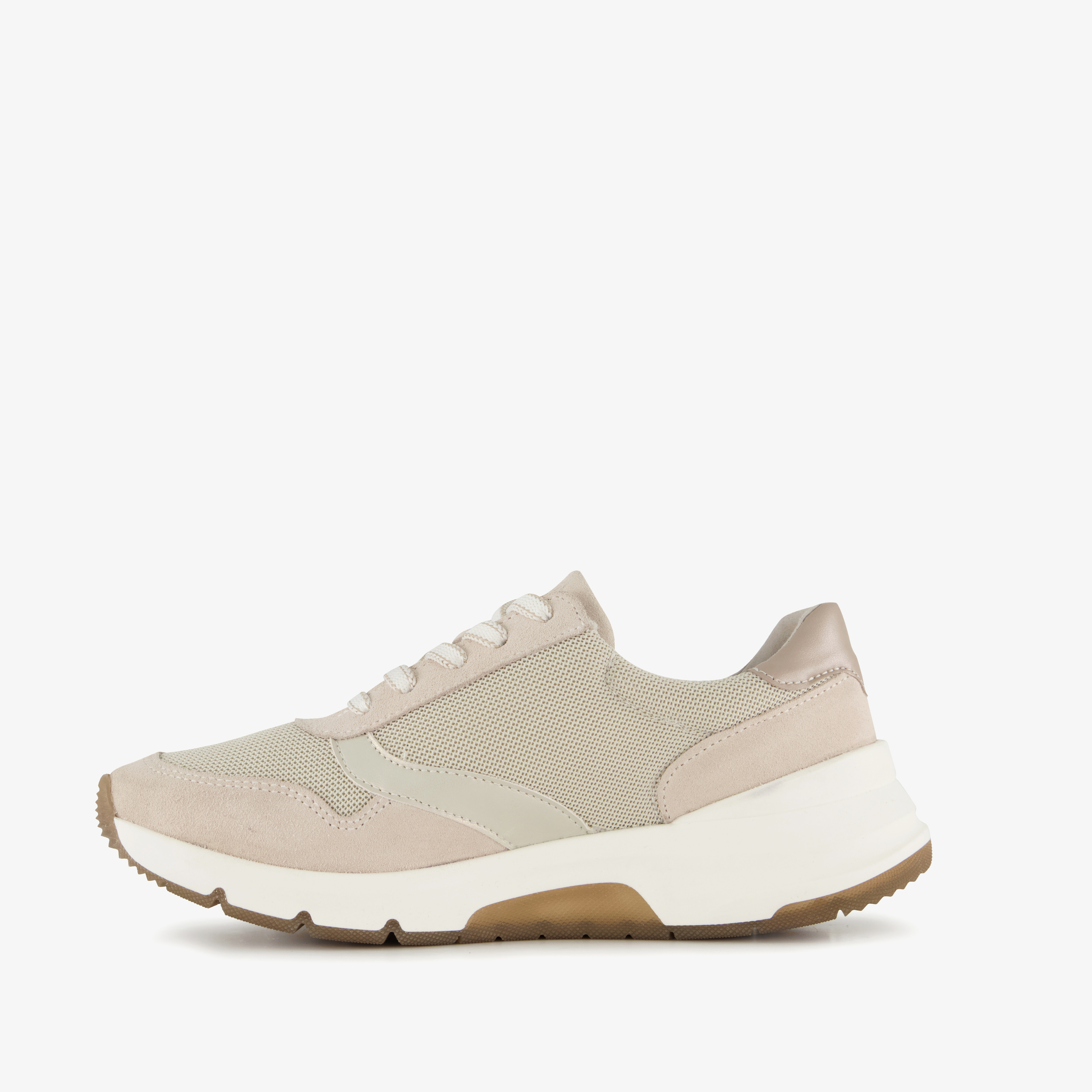 Hush Puppies suède dames sneakers beige bruin