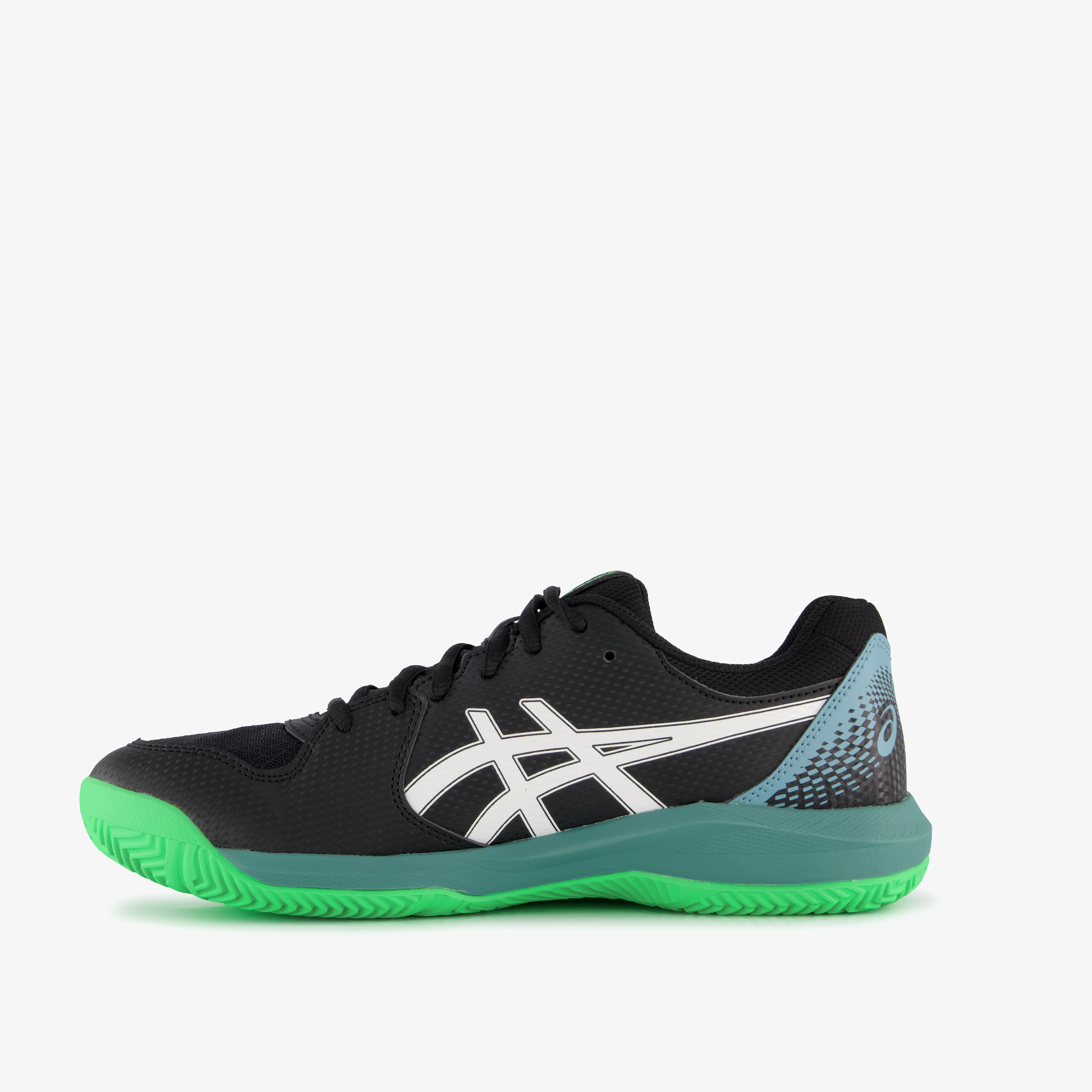 Asics Gel-Dedicate 8 heren padelschoenen zwart groen