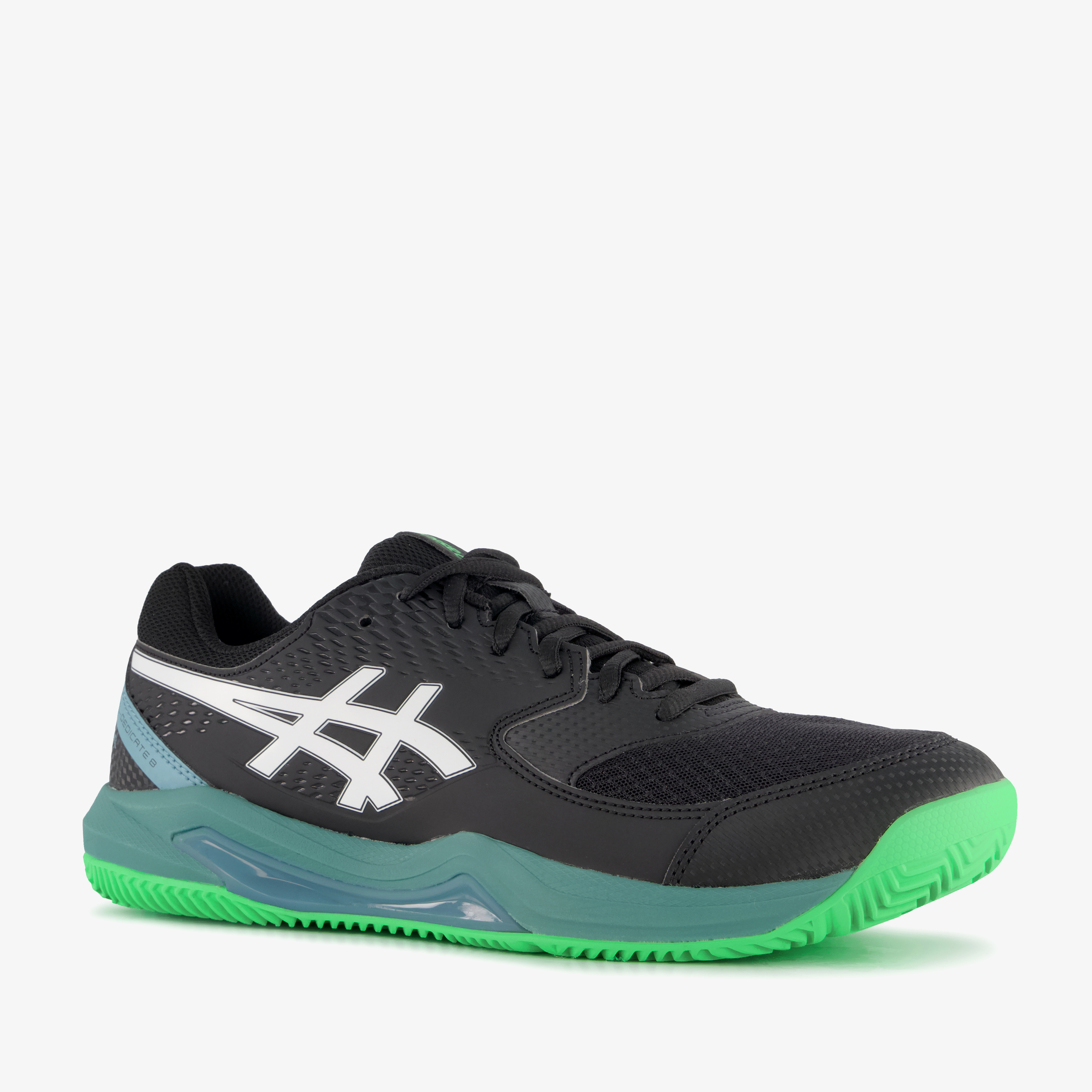 Asics Gel-Dedicate 8 heren padelschoenen zwart groen, foto 8