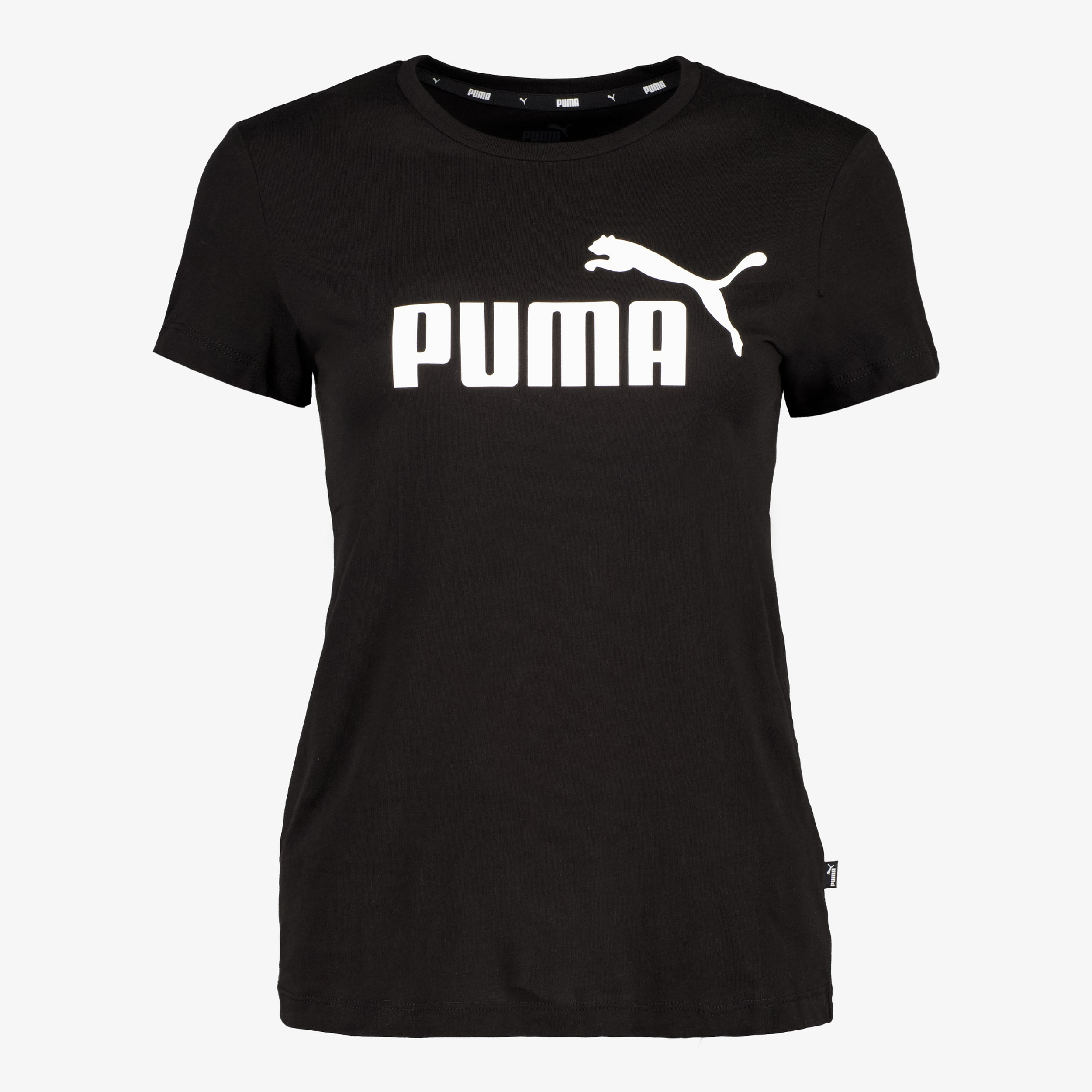 Puma Essentials Logo dames T-shirt zwart, foto 3