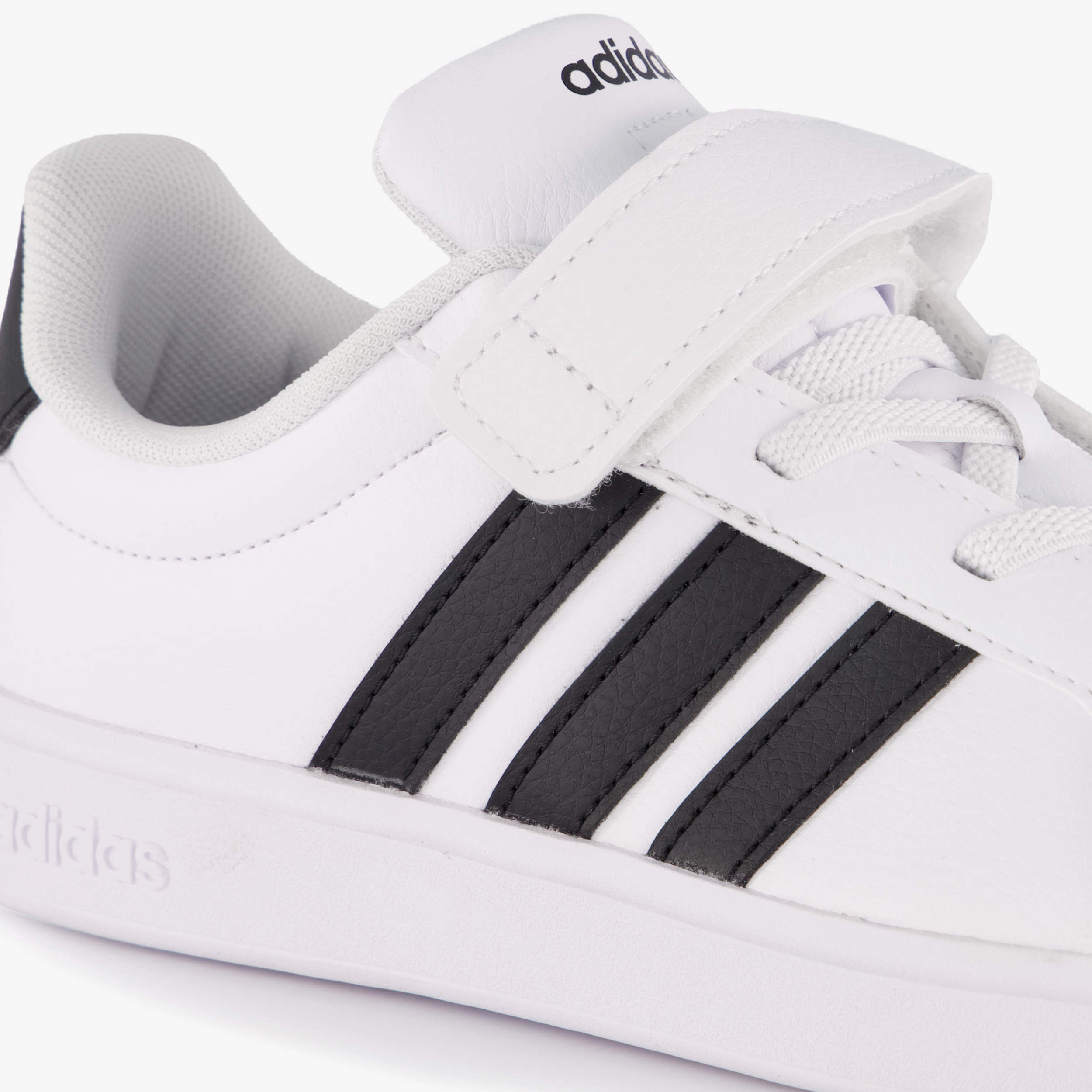 Adidas Streettalk sneakers wit zwart met klittenband, foto 3