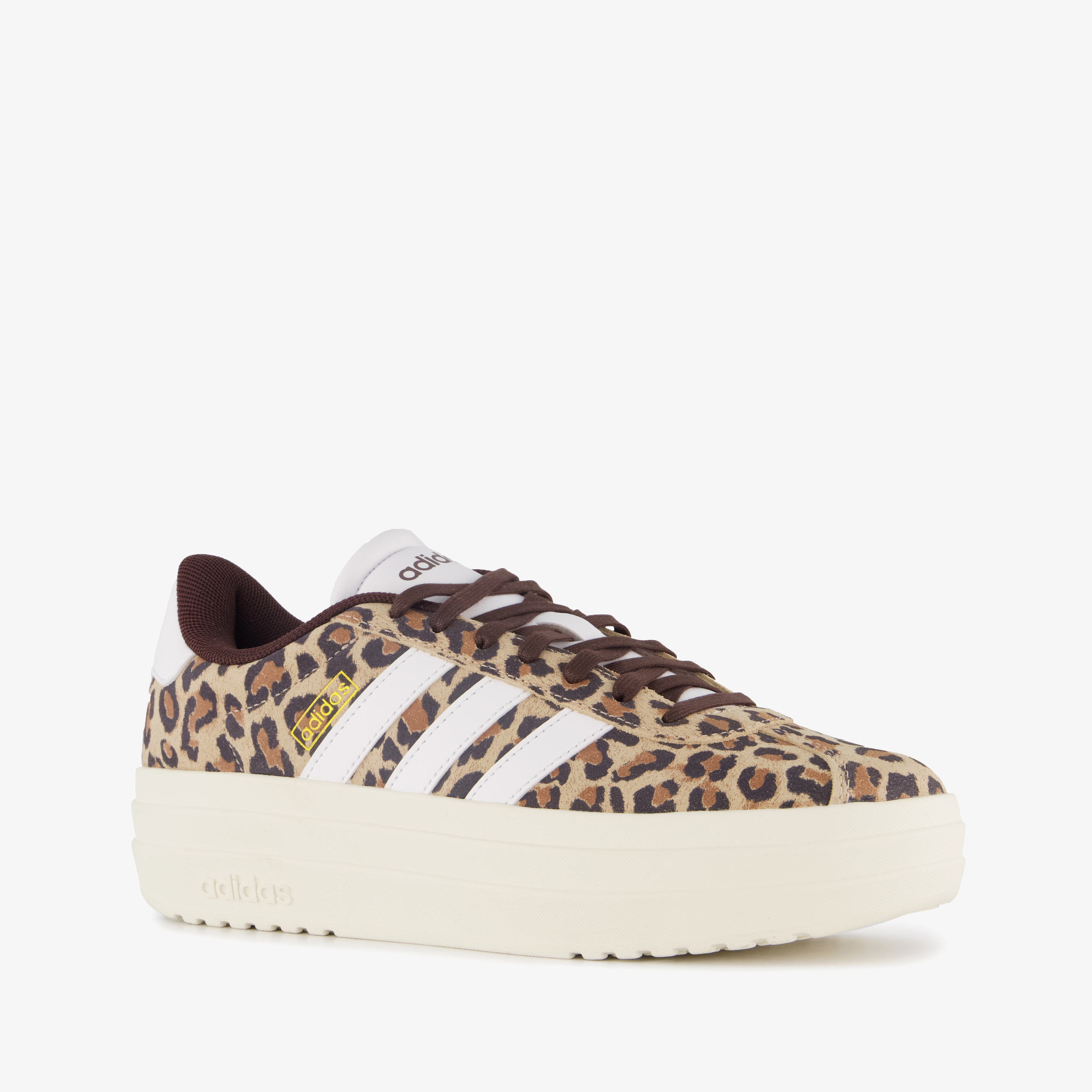 Adidas VL Court Bold dames sneakers met panterprint