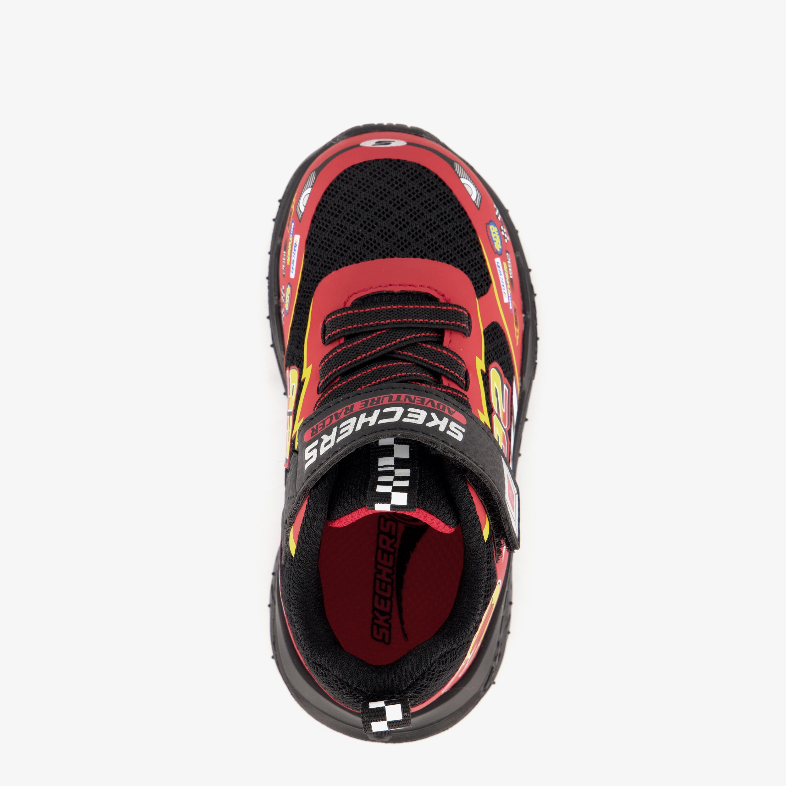 Skechers Skech Tracks jongens sneakers rood zwart, foto 5