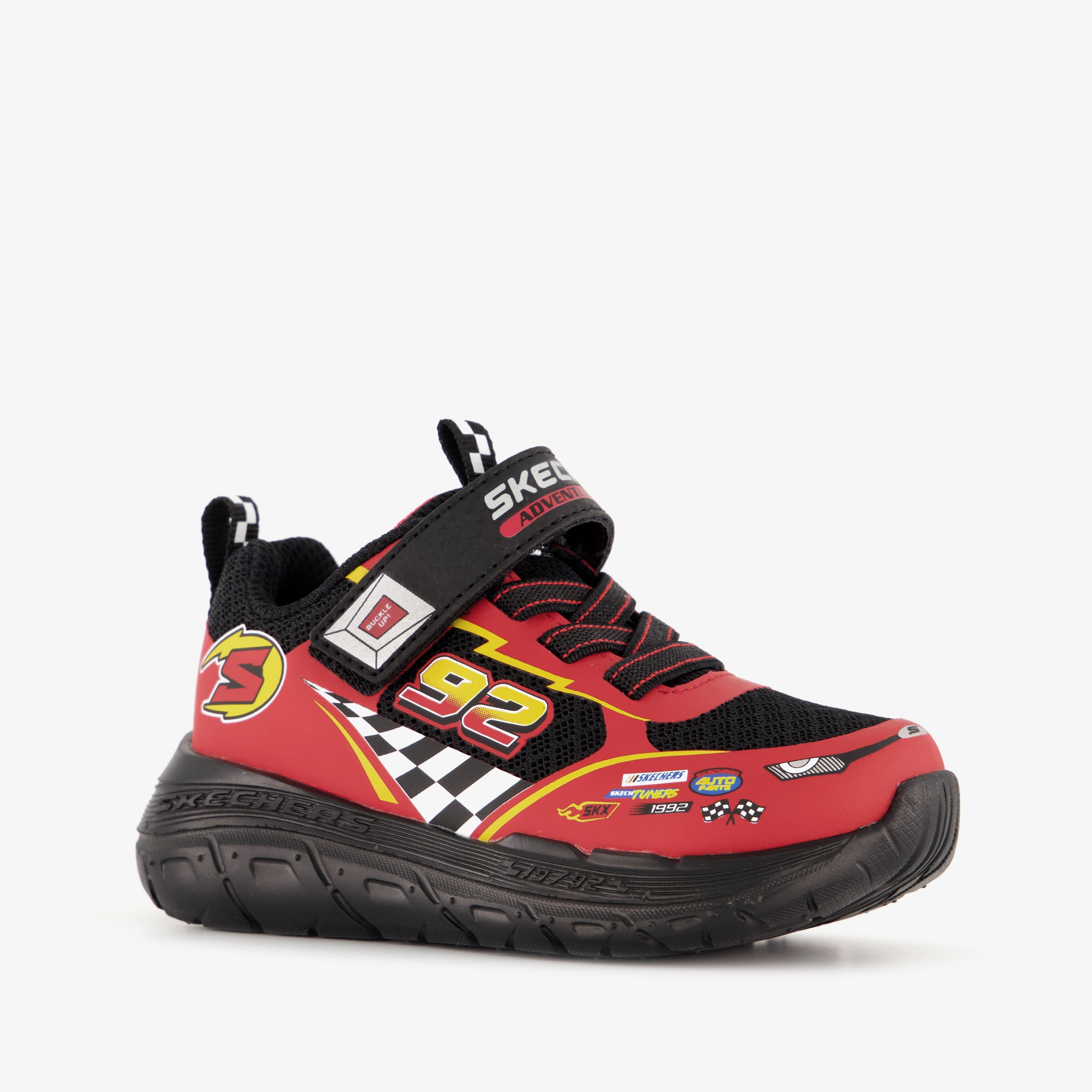 Skechers Skech Tracks jongens sneakers rood zwart, foto 7