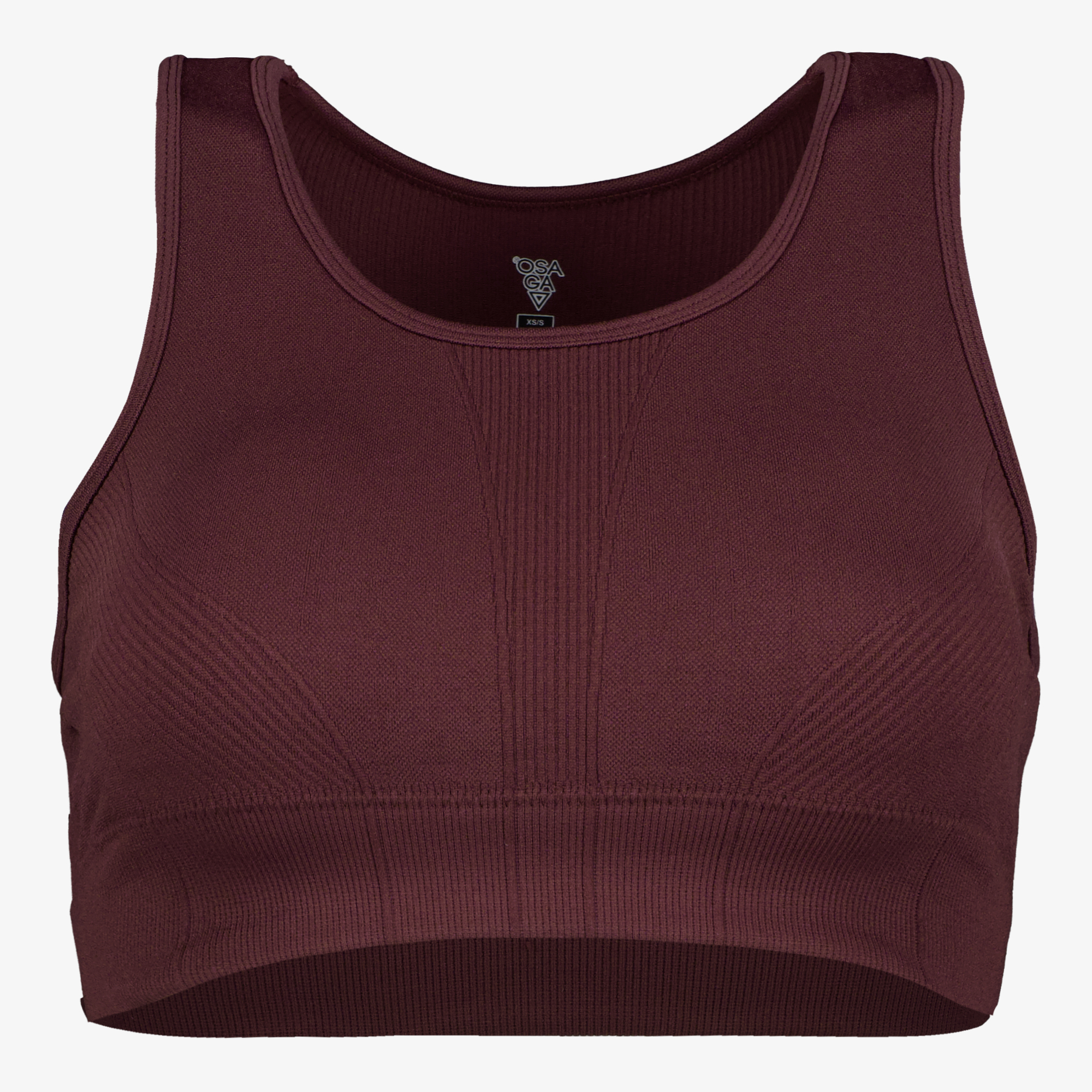Osaga seamless dames yoga BH bordeauxrood, foto 4