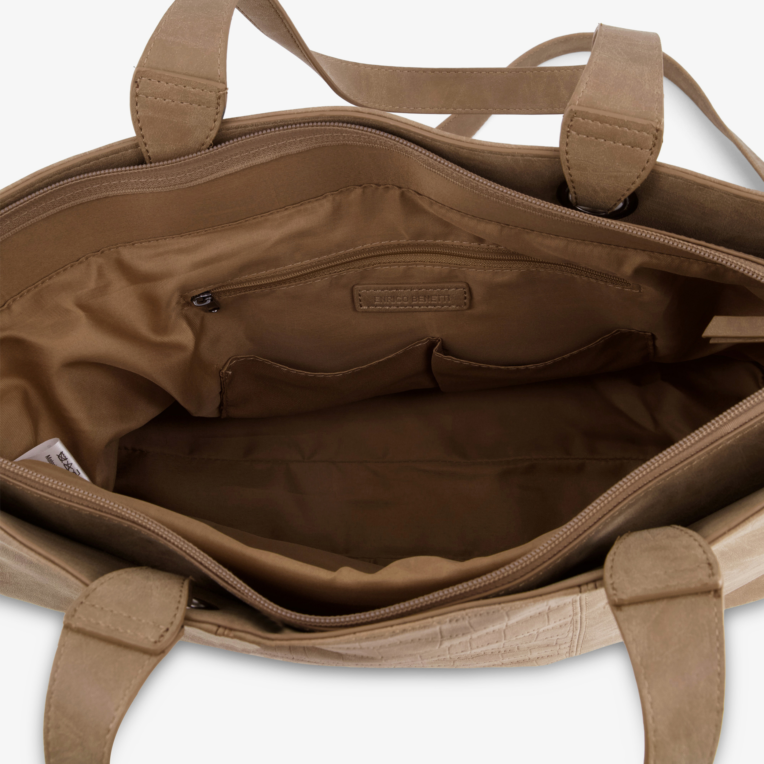 Renato Lucci dames shopper beige, foto 3
