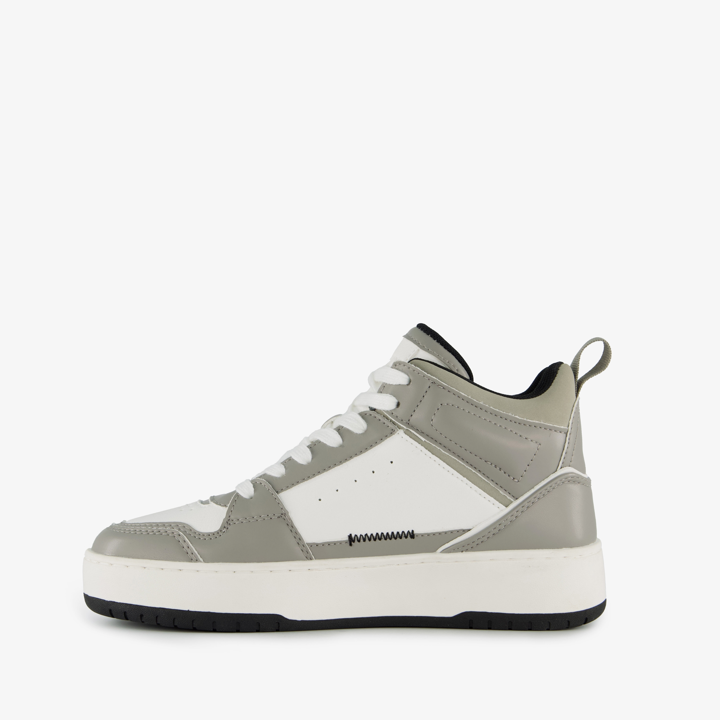 Only Shoes hoge dames sneakers grijs wit