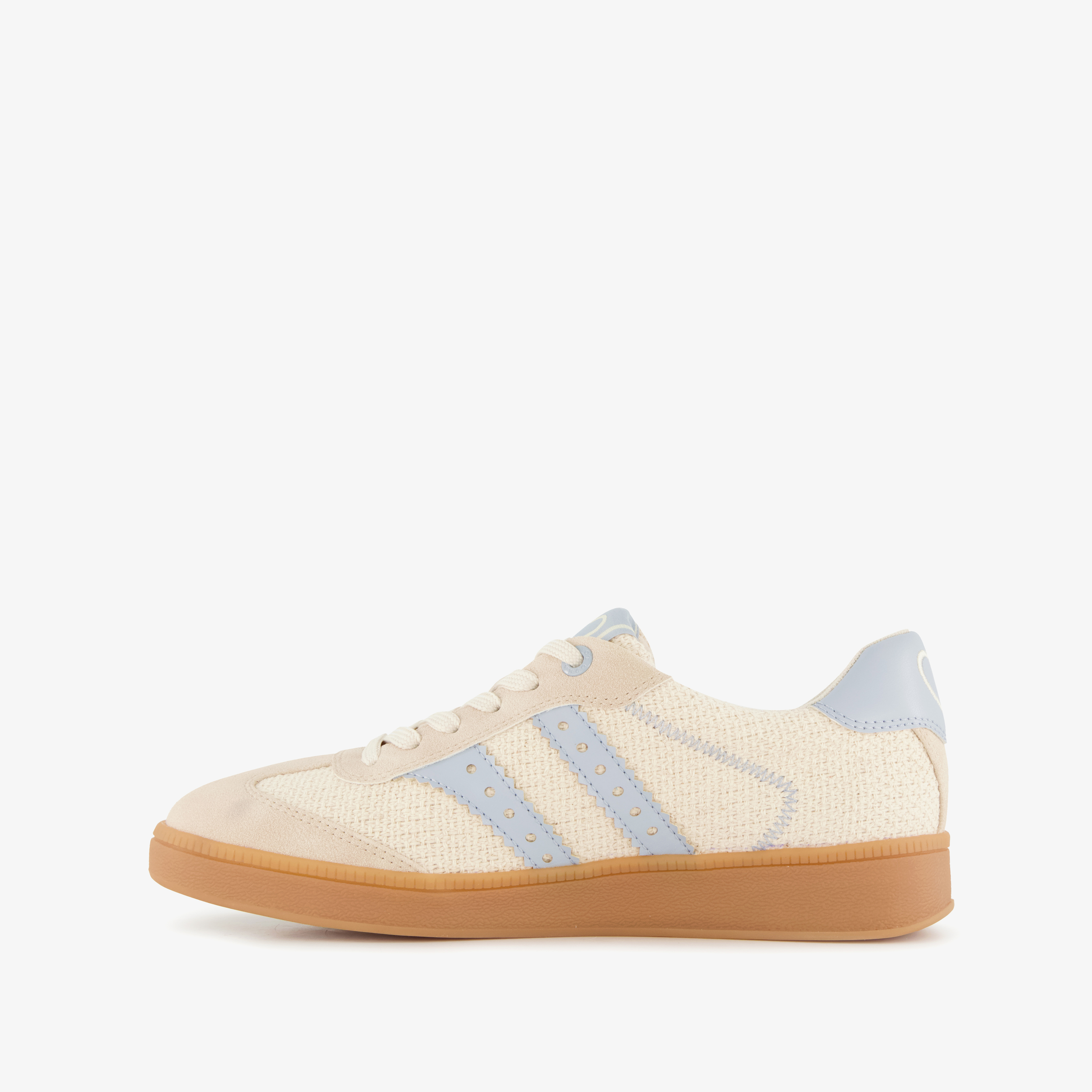 Marco Tozzi dames sneakers beige blauw