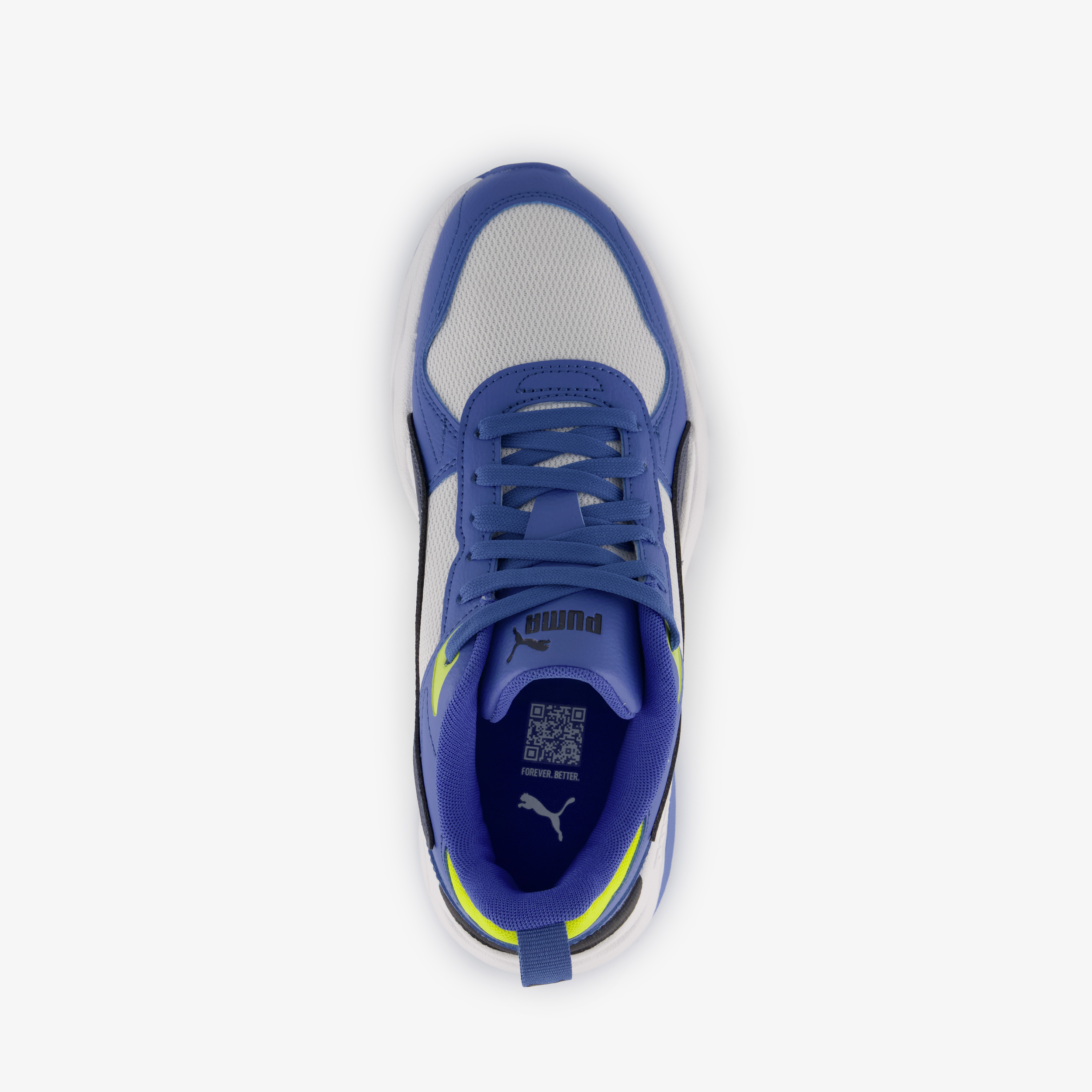 Puma Trinity 2 sneakers lichtgrijs blauw geel, foto 6
