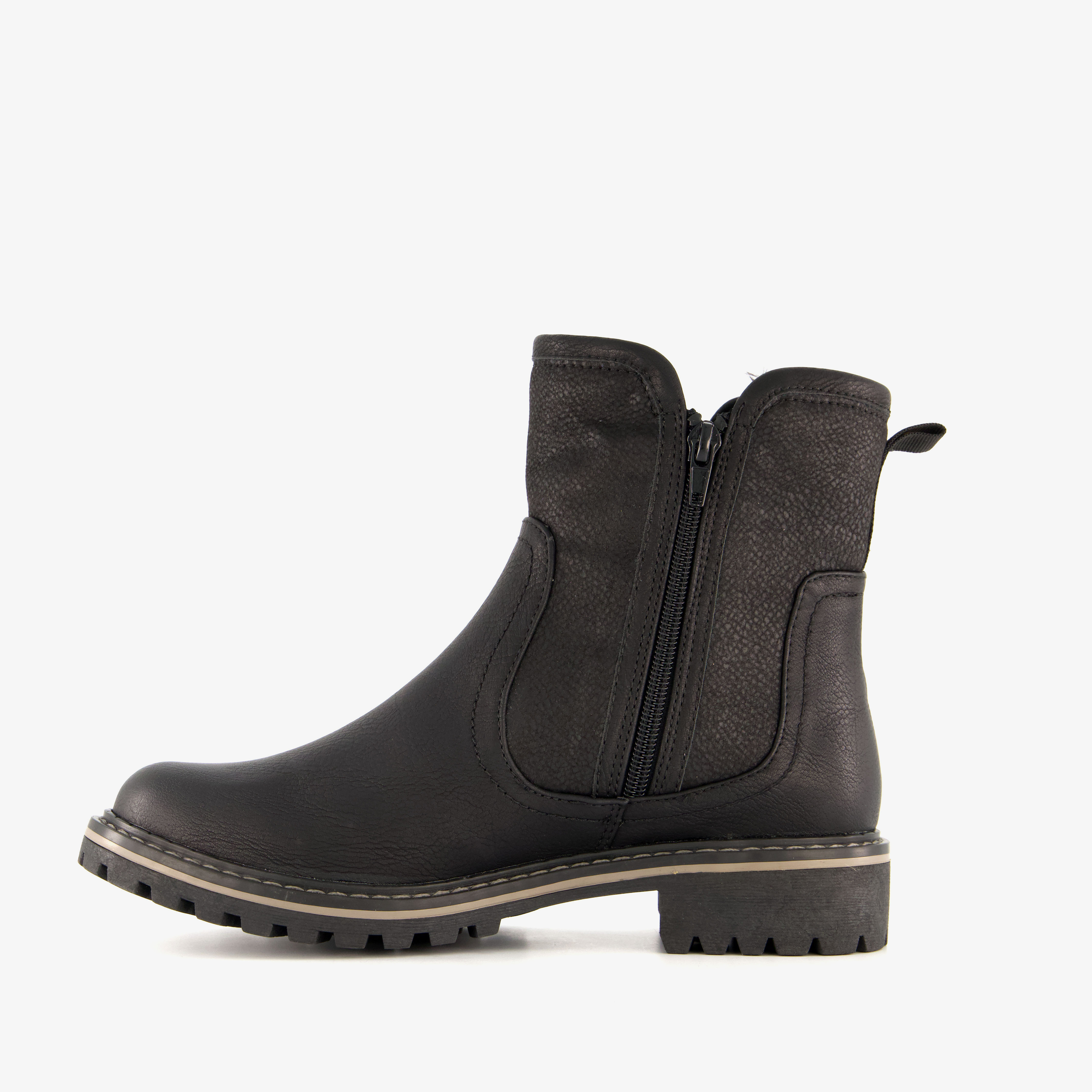 Blue Box gevoerde dames enkellaarzen zwart