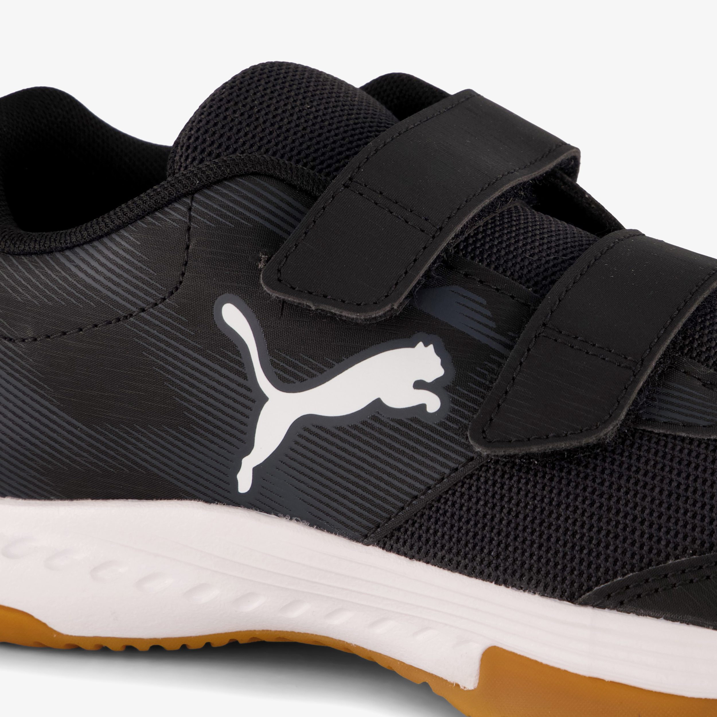 Puma Varion 3 V Jr kinder zaalschoenen zwart, foto 4