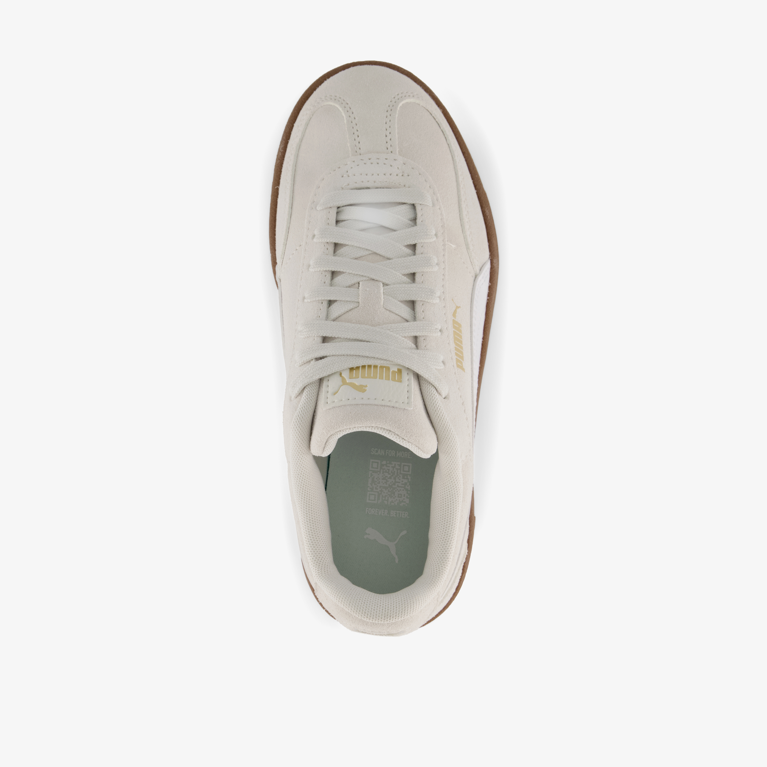 Puma Club II Era Platform SD suède dames sneakers beige, foto 5