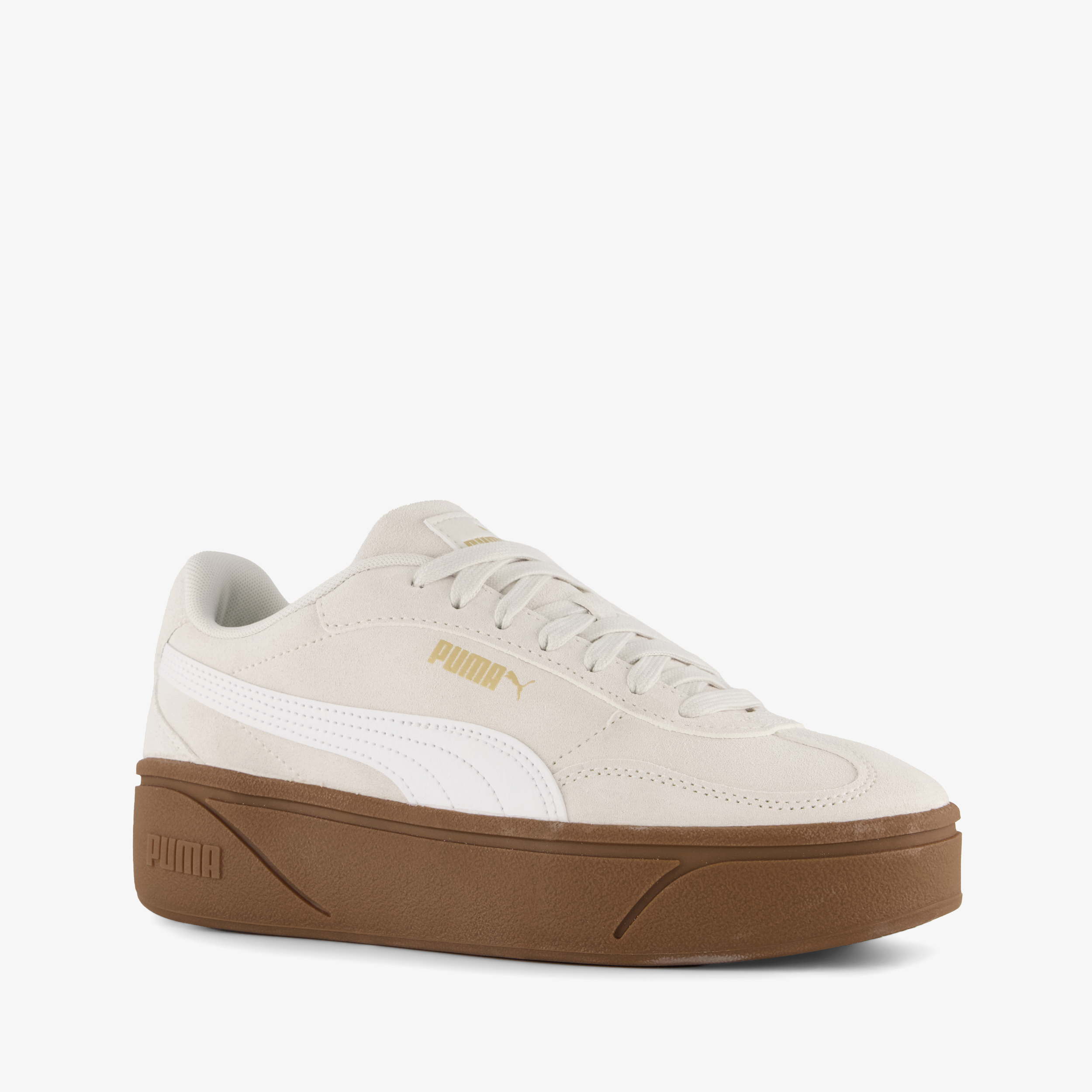 Puma Club II Era Platform SD suède dames sneakers beige, foto 7