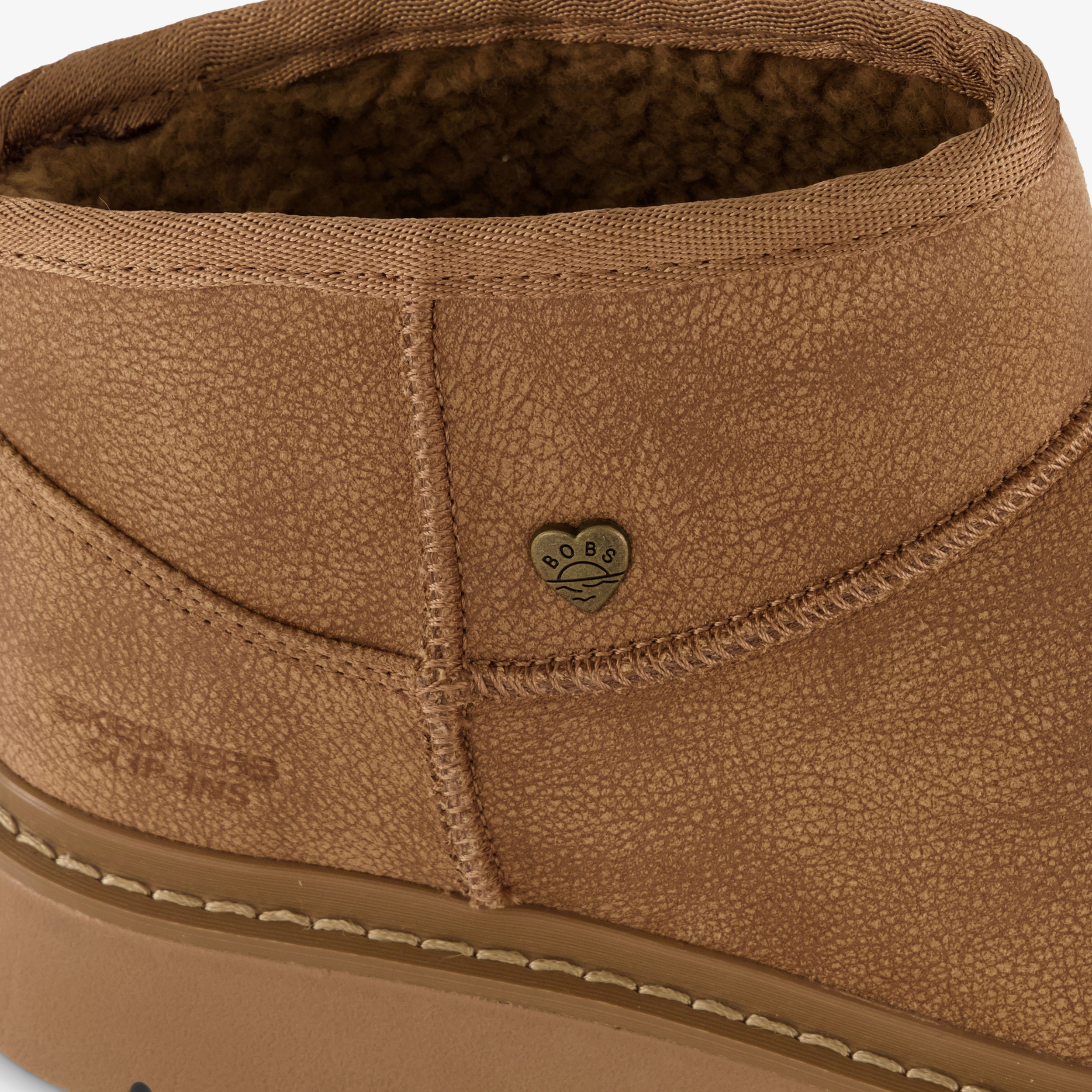 Skechers Slip-ins BOBS gevoerde dames boots cognac, foto 2