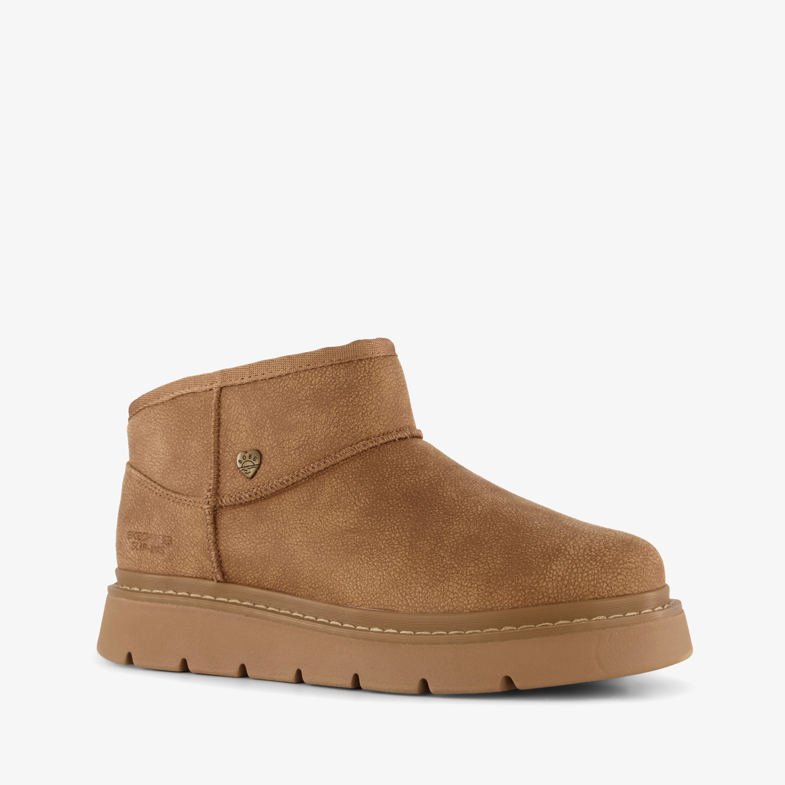 Skechers Slip-ins BOBS gevoerde dames boots cognac, foto 7