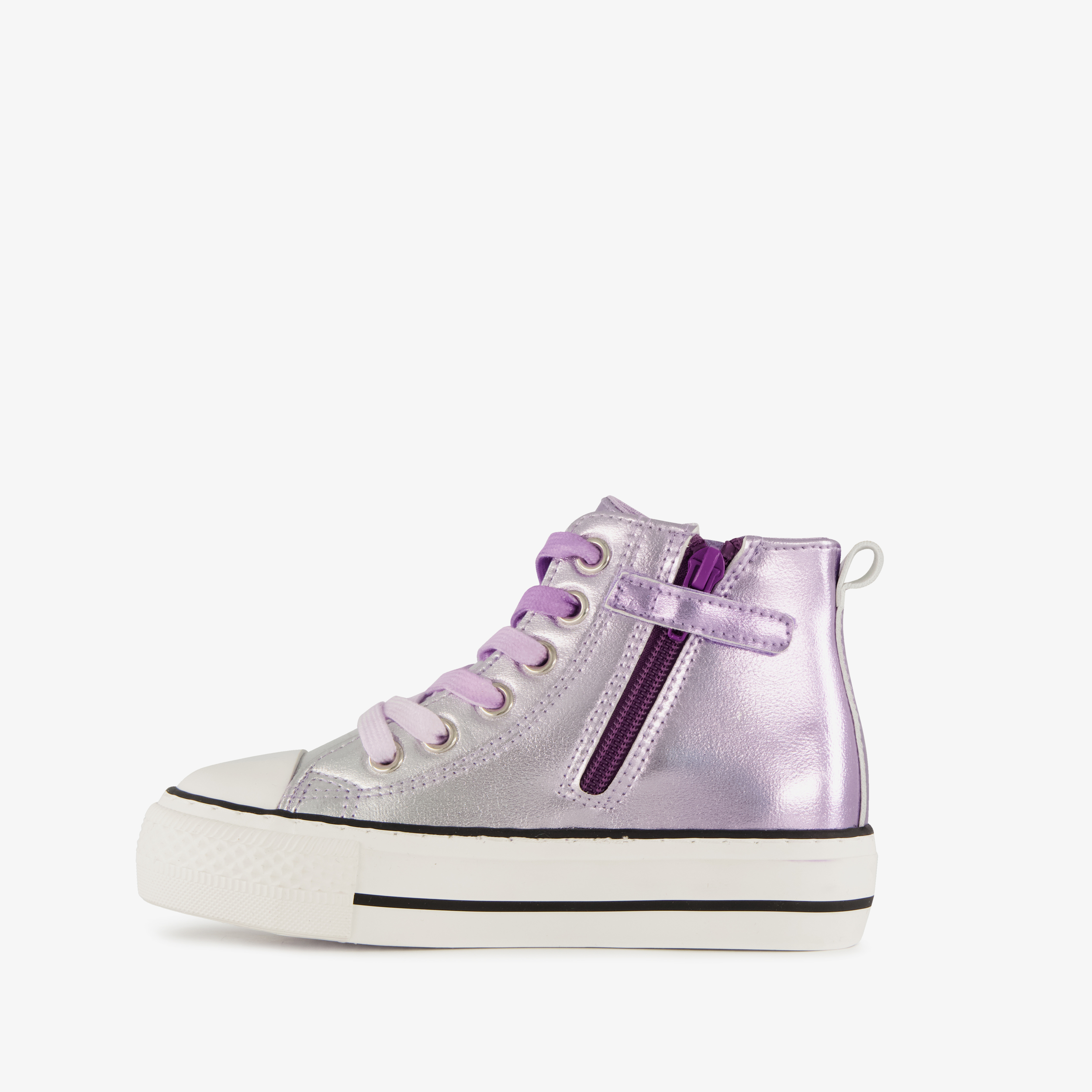 Blue Box hoge meisjes sneakers metallic paars