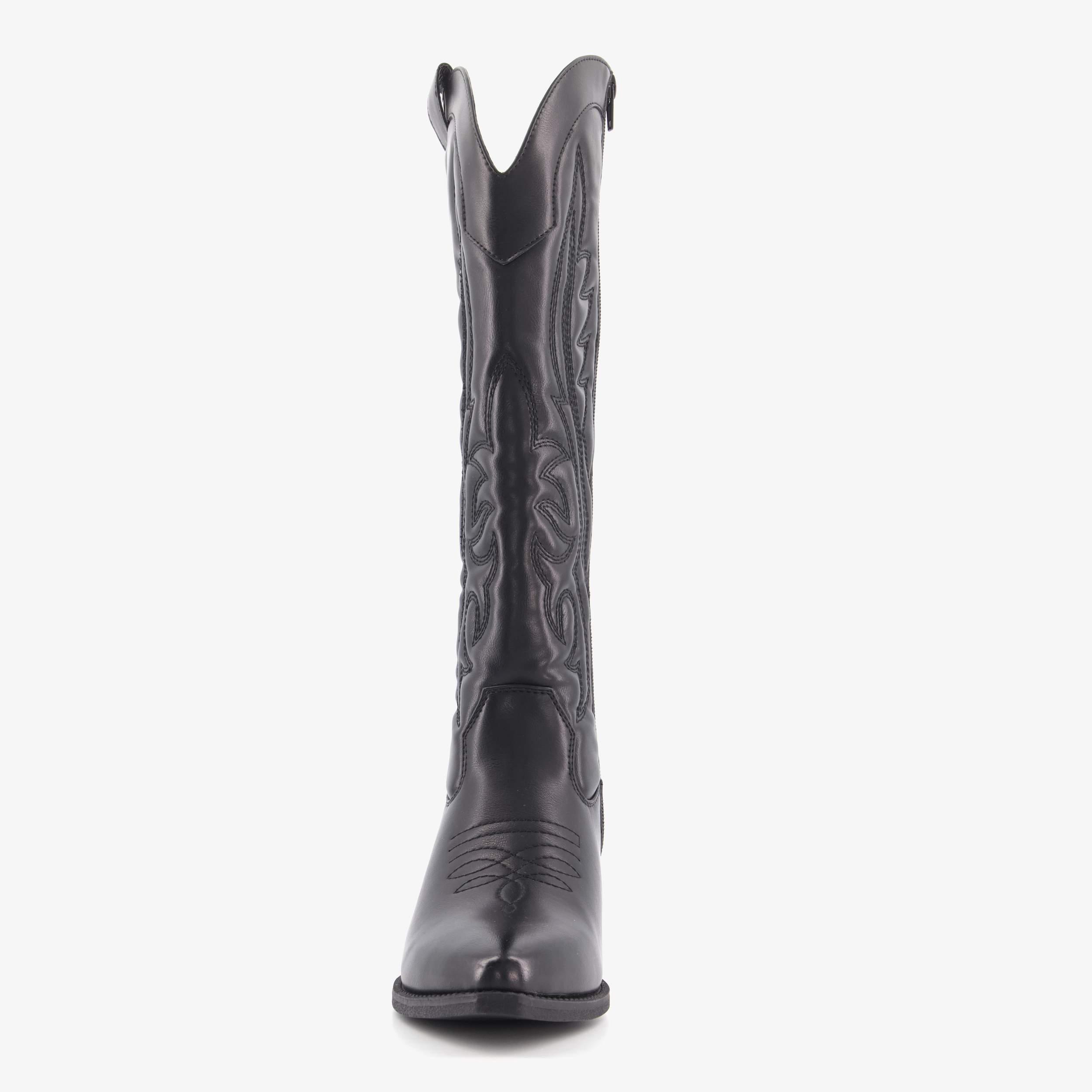 Blue Box hoge dames cowboylaarzen zwart