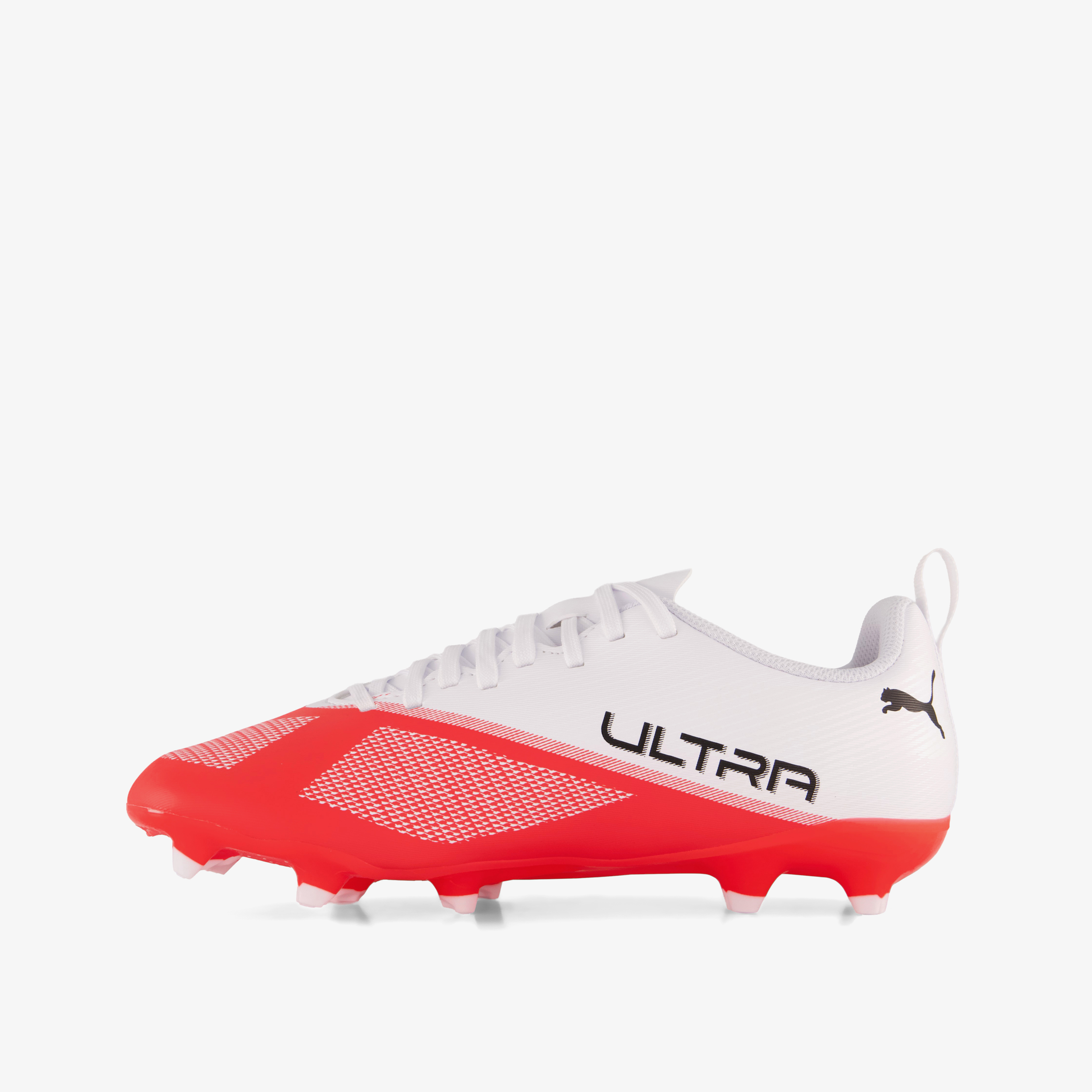 Puma Ultra 7 Play MG kinder voetbalschoenen wit rood Rood/wit
