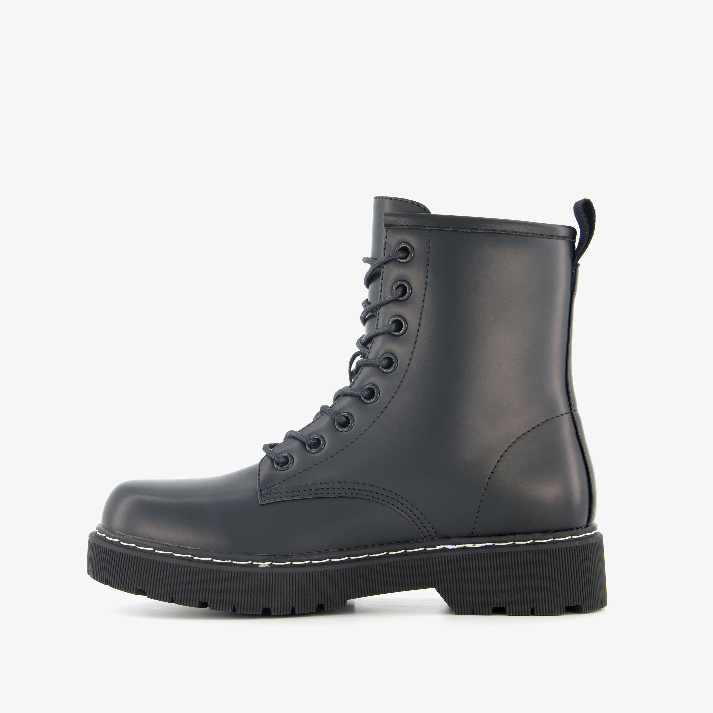 Blue Box dames veterboots zwart