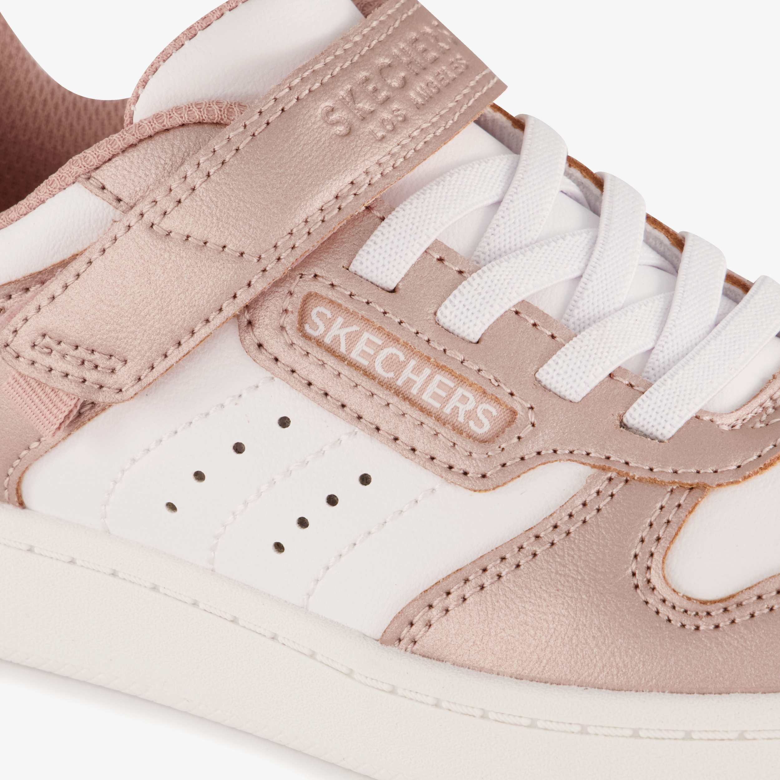 Skechers Quick Street meisjes sneakers roze wit, foto 2