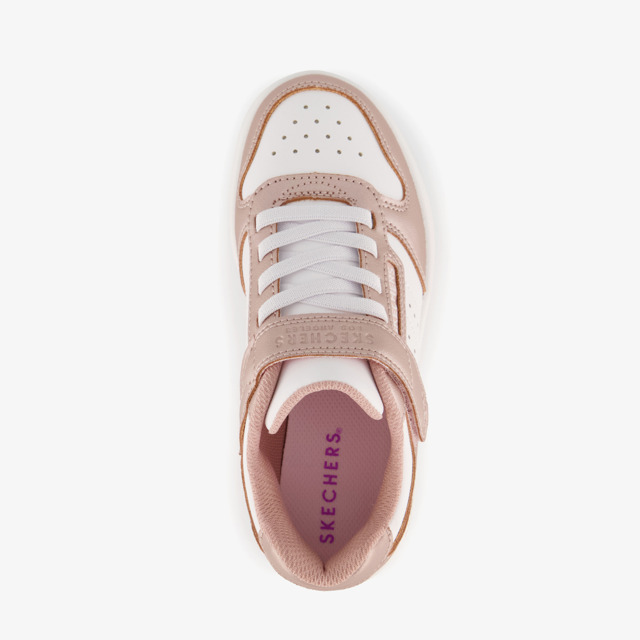 Skechers Quick Street meisjes sneakers roze wit, foto 5