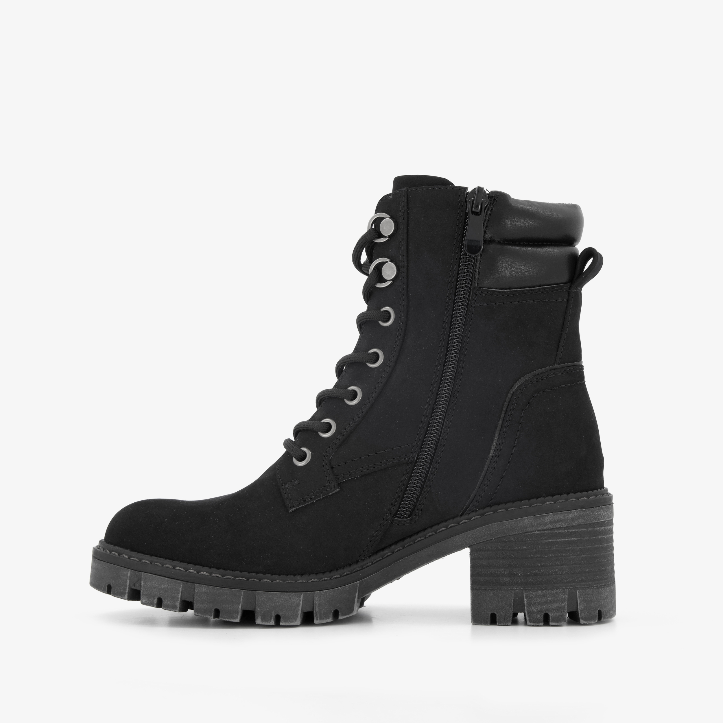 Blue box dames veterboots zwart