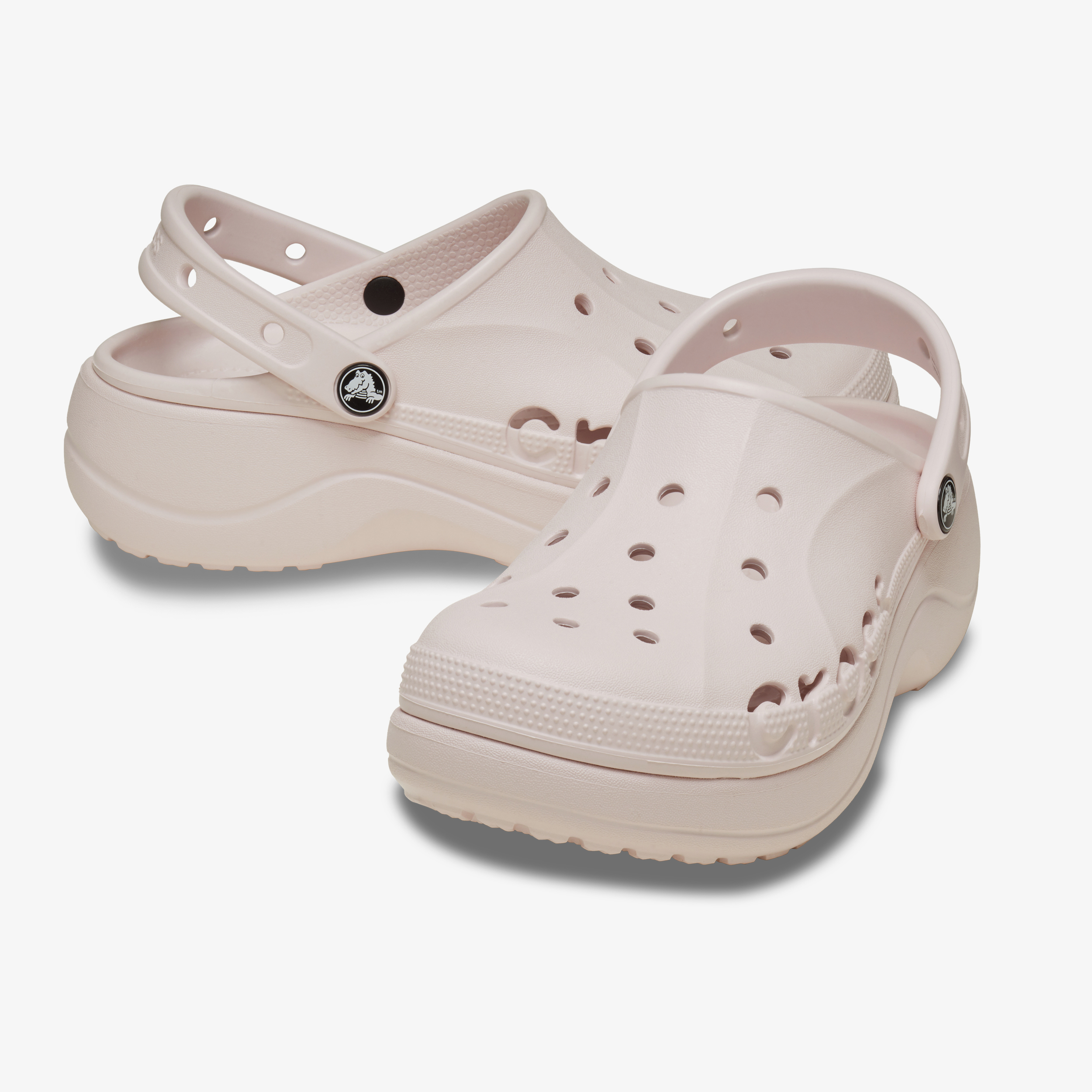 Crocs Baya Platform Clogs Barely Pink dames klompen, foto 2