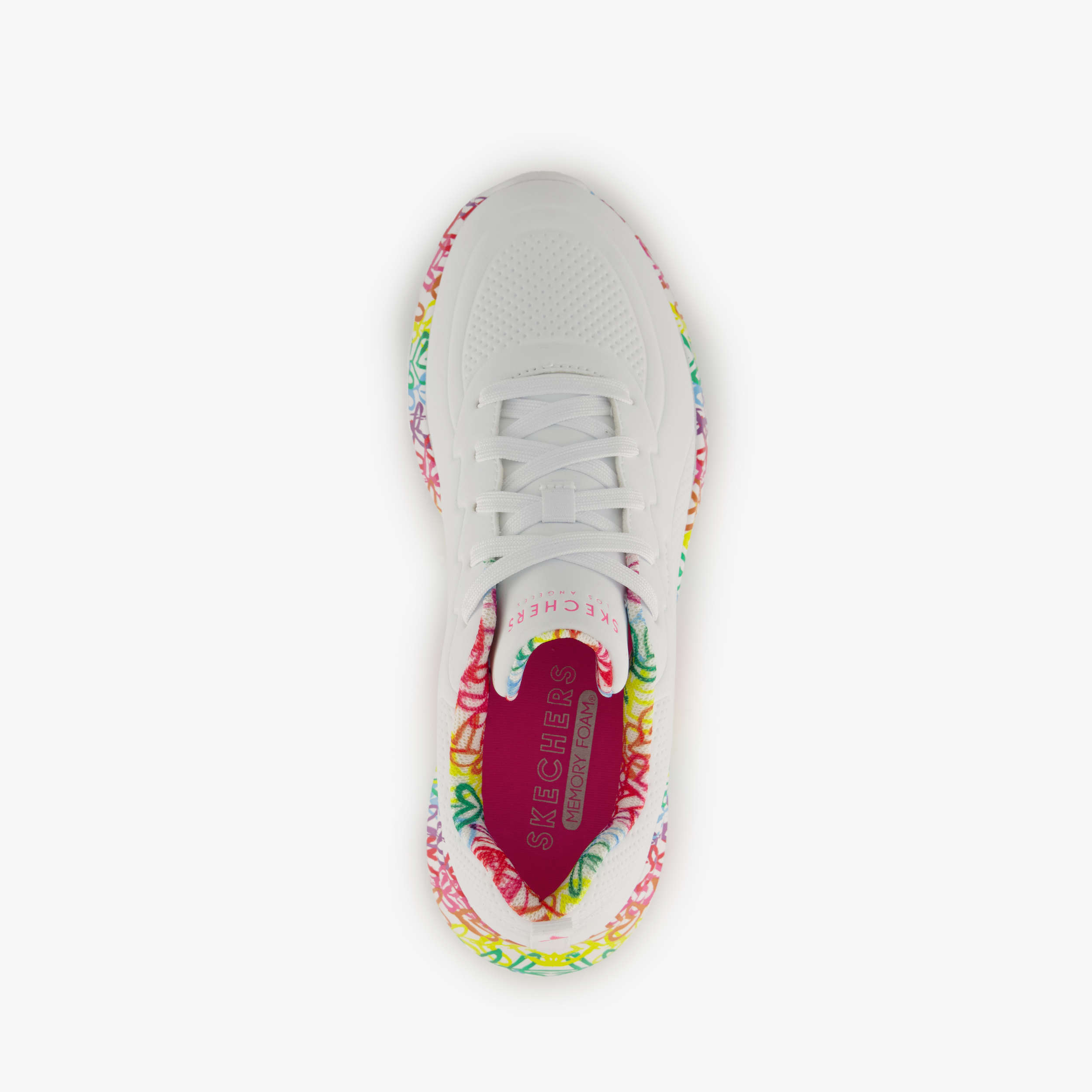 Skechers Uno Lite dames sneakers wit, foto 5