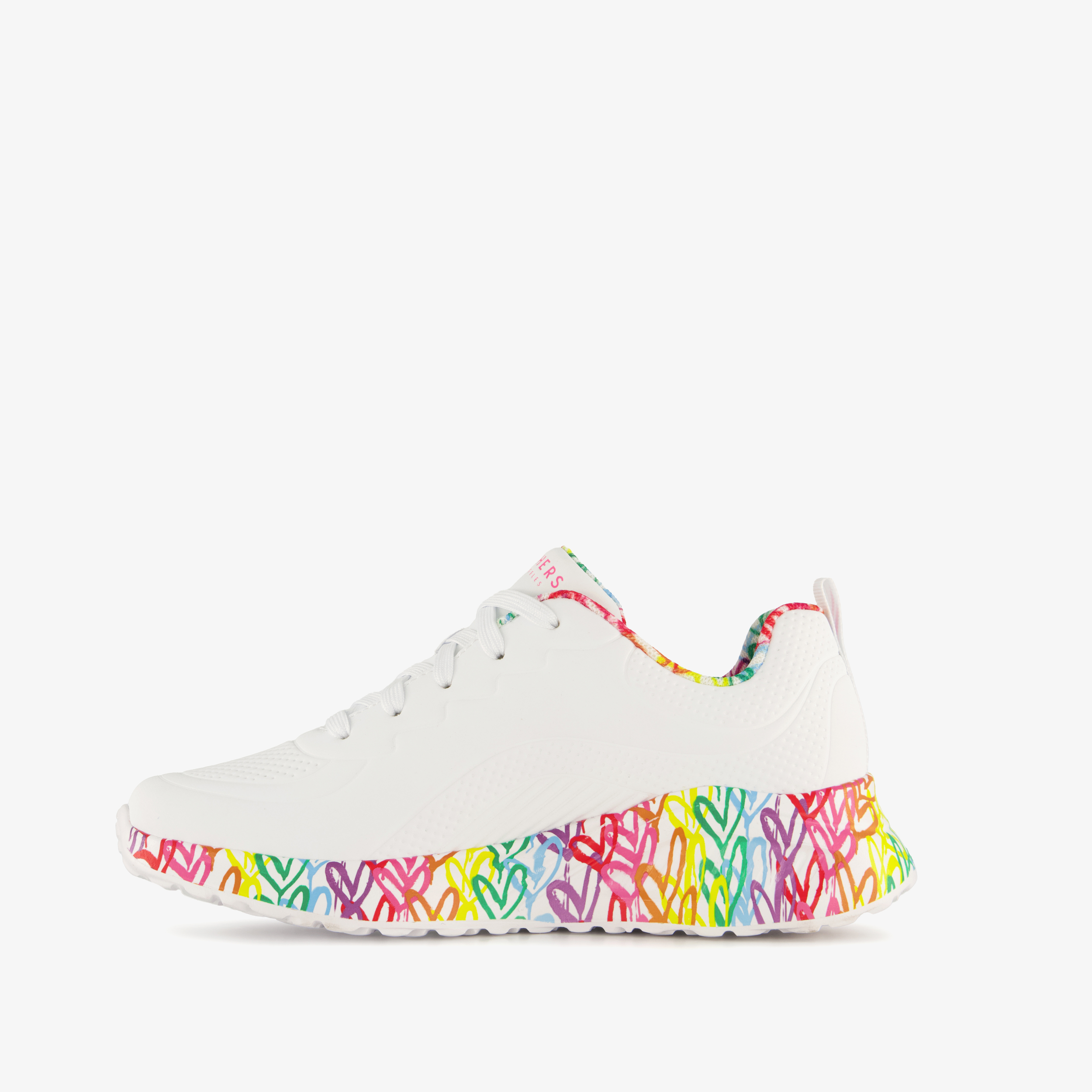 Skechers Uno Lite dames sneakers wit