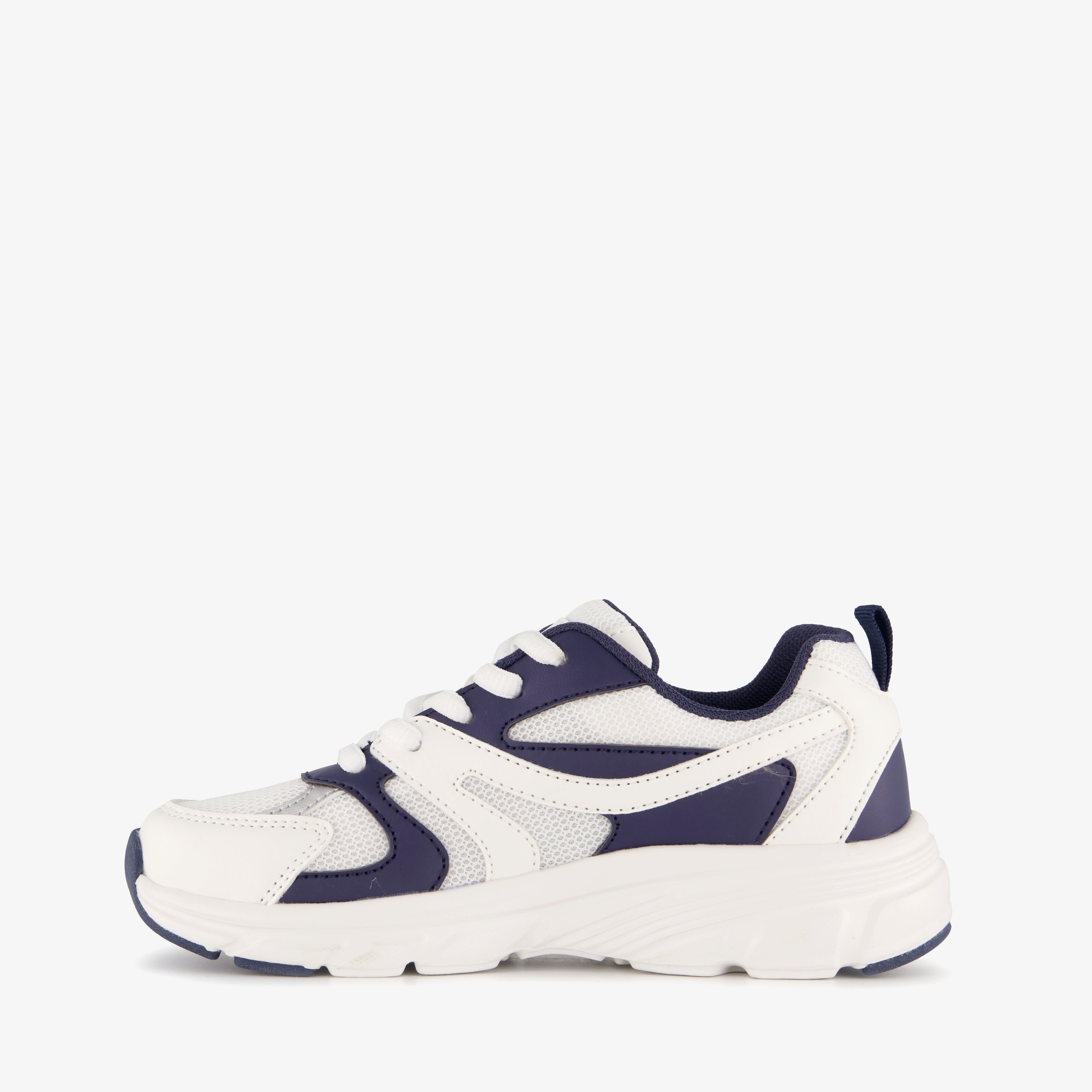 Blue Box jongens dad sneakers wit blauw