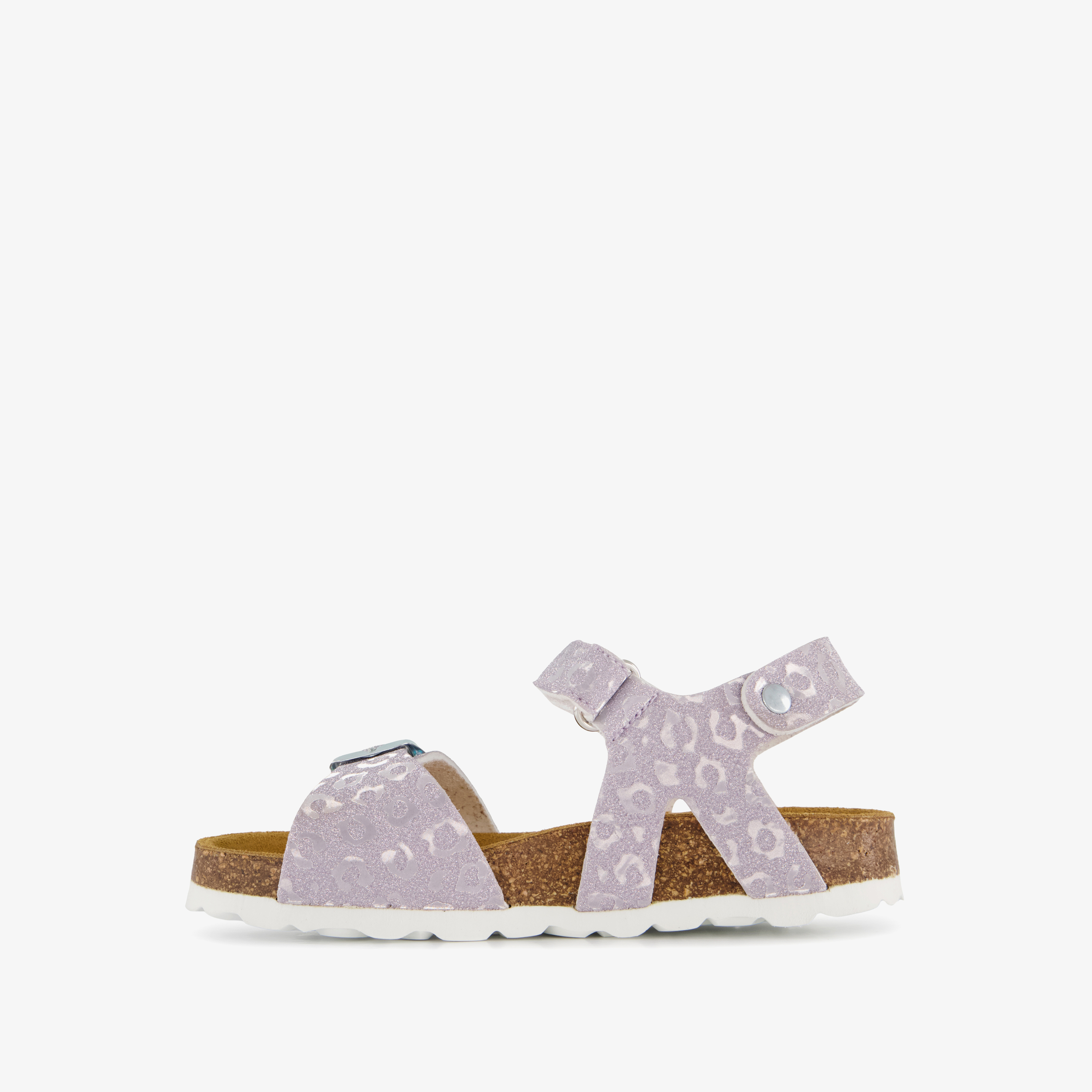 Hush Puppies meisjes bio sandalen met panterprint lila