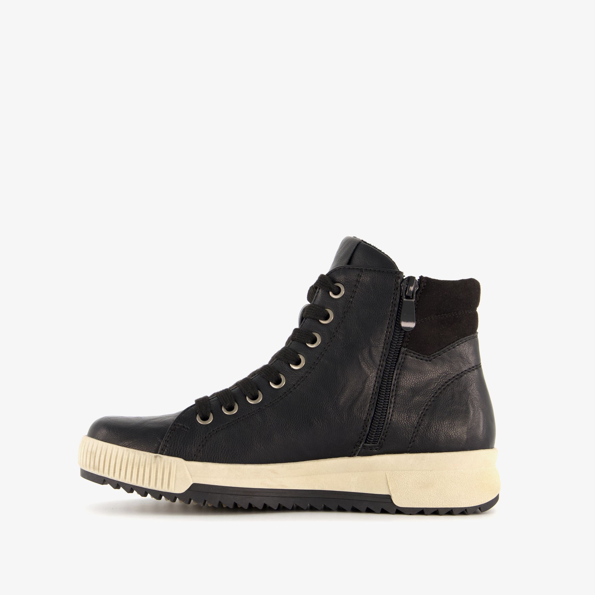 Blue Box hoge dames sneakers zwart