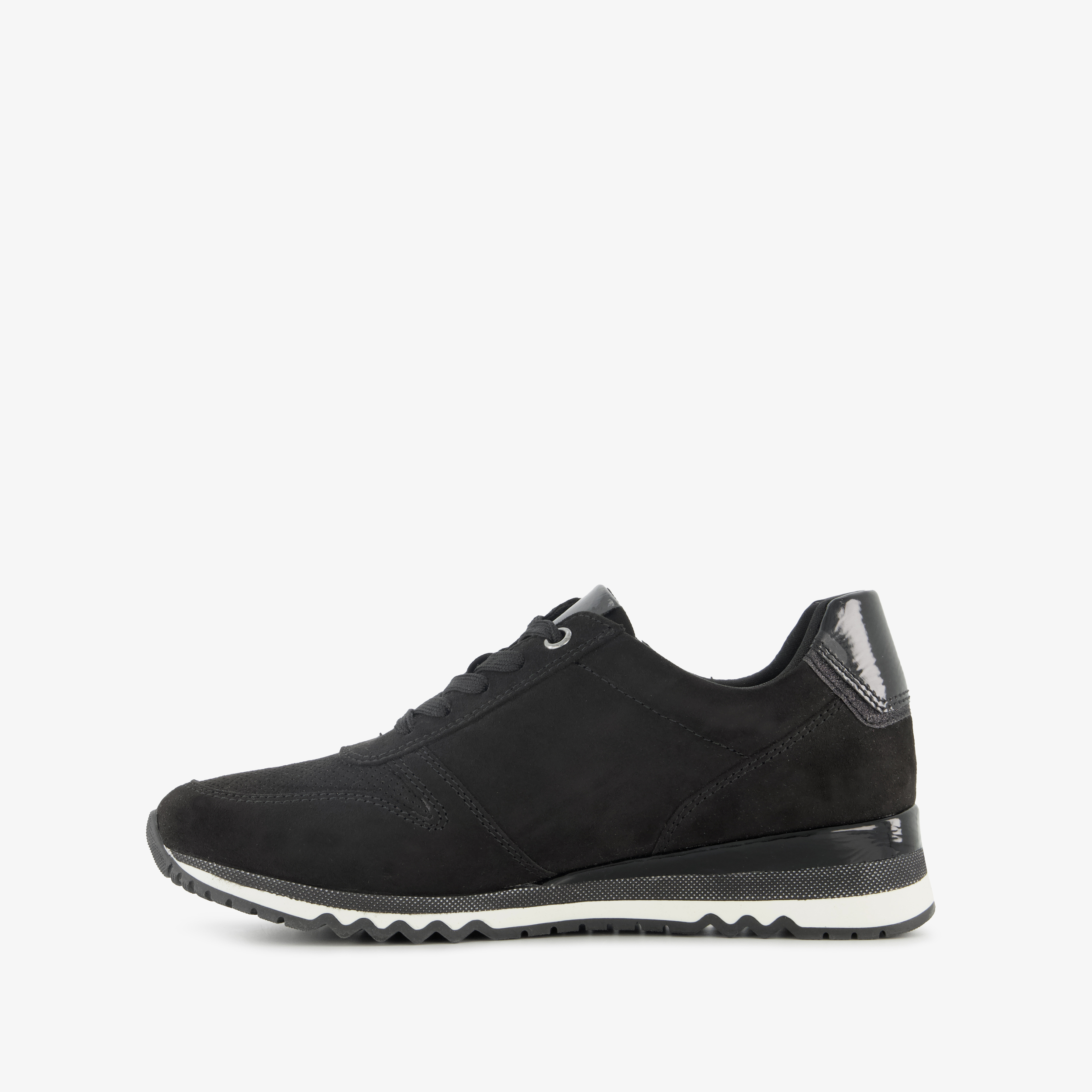 Nova dames sneakers met lak zwart