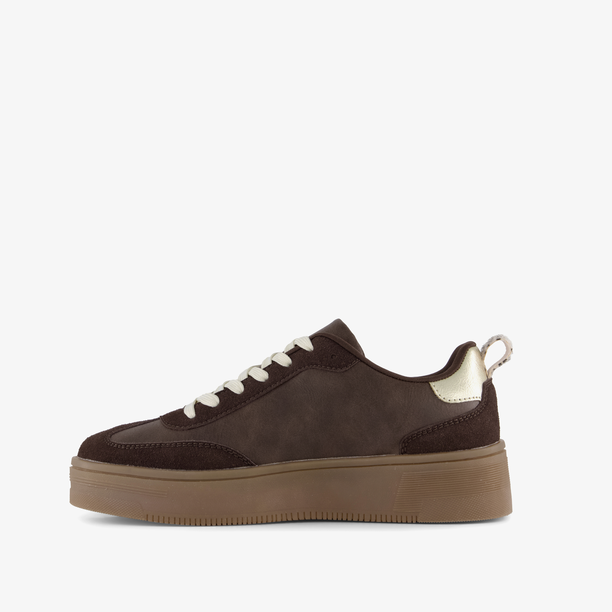 Blue Box dames sneakers donkerbruin