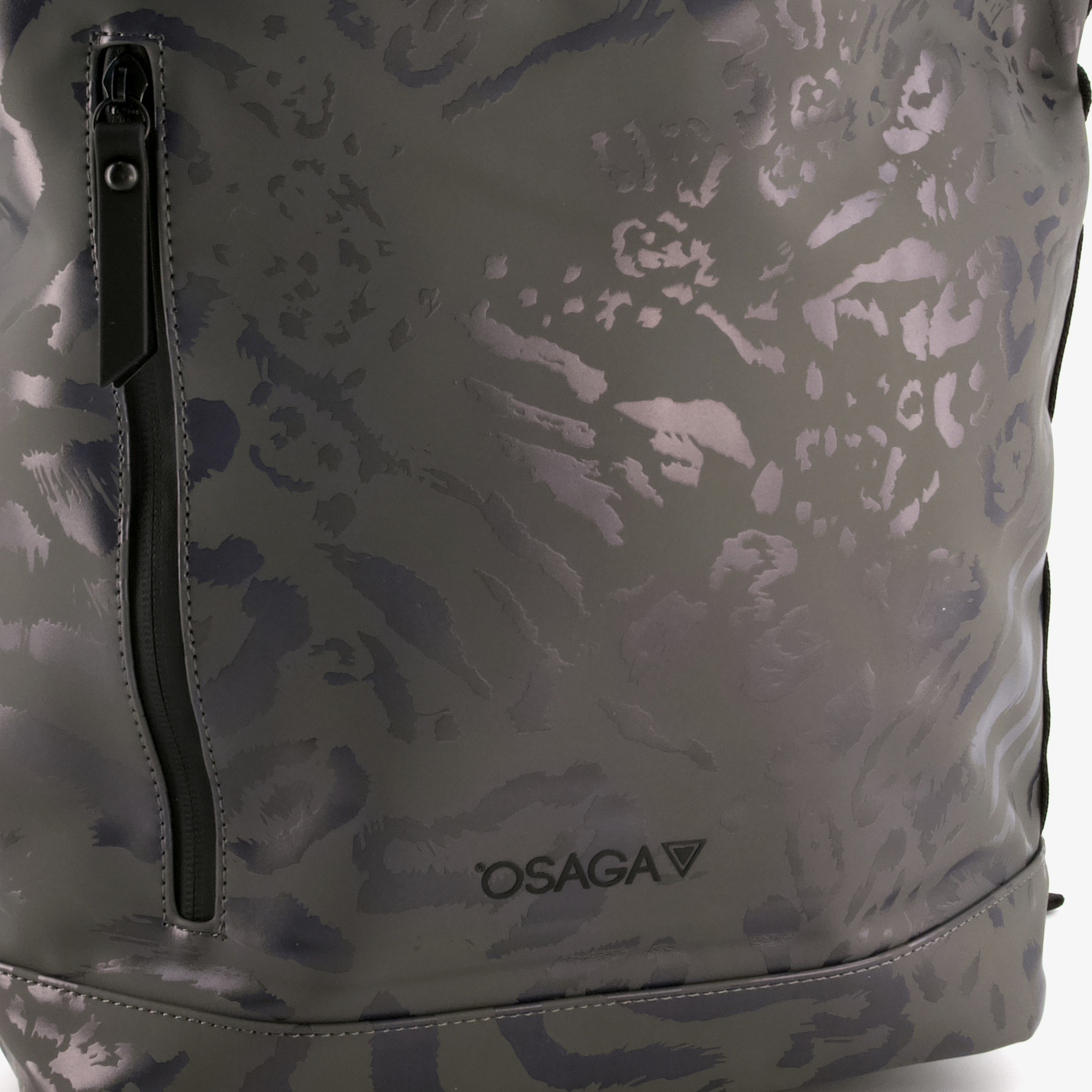 Osaga rolltop rugzak waterdicht zwart met panterprint 14 liter, foto 2