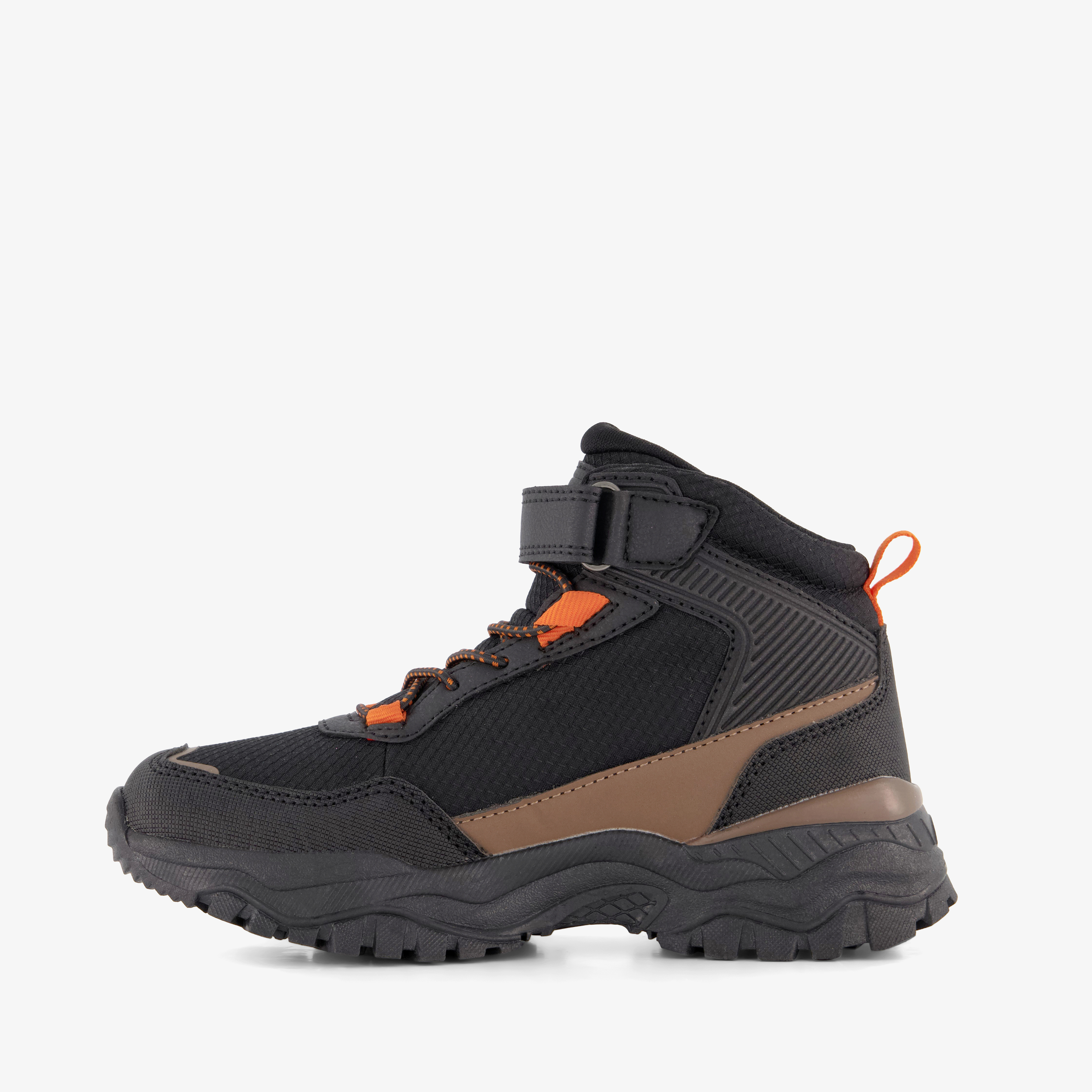 Blue Box hoge jongens outdoor sneakers zwart bruin